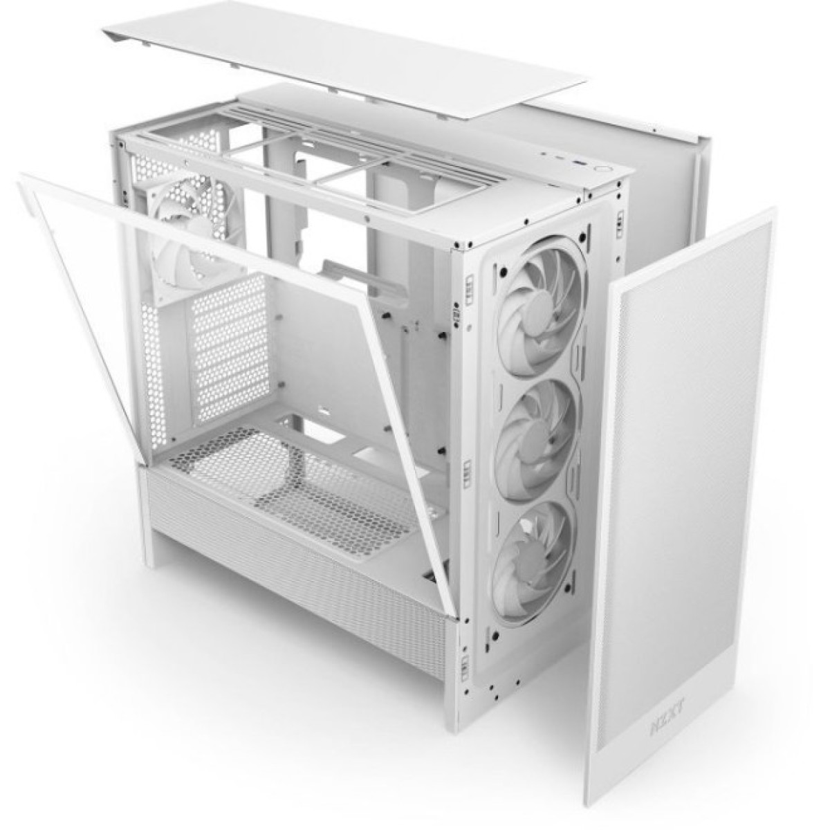 Корпус NZXT H5 Flow RGB Compact All White (CC-H52FW-R1) 98_98.jpg - фото 2