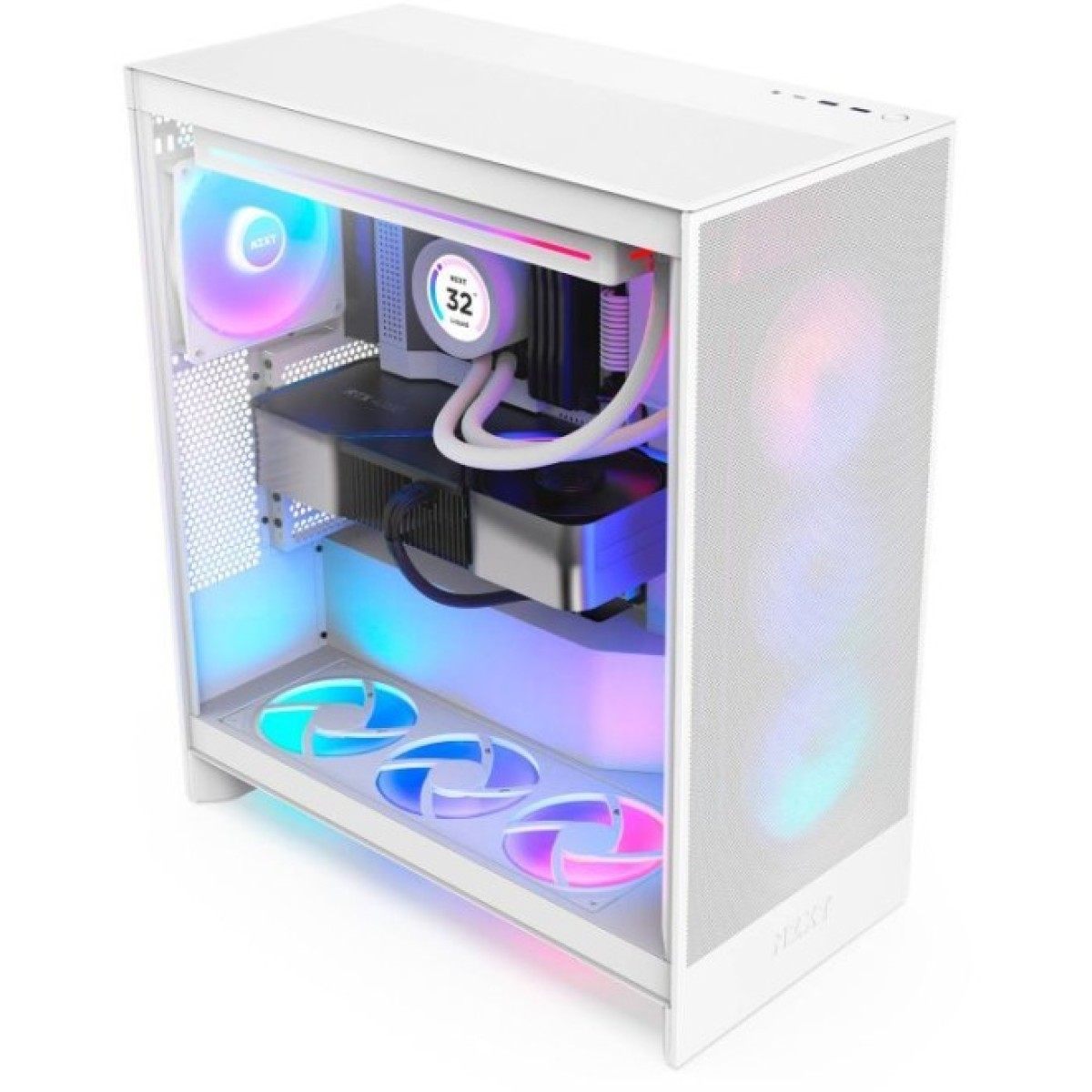 Корпус NZXT H7 Flow RGB All White (CM-H72FW-R1) 98_98.jpg - фото 4