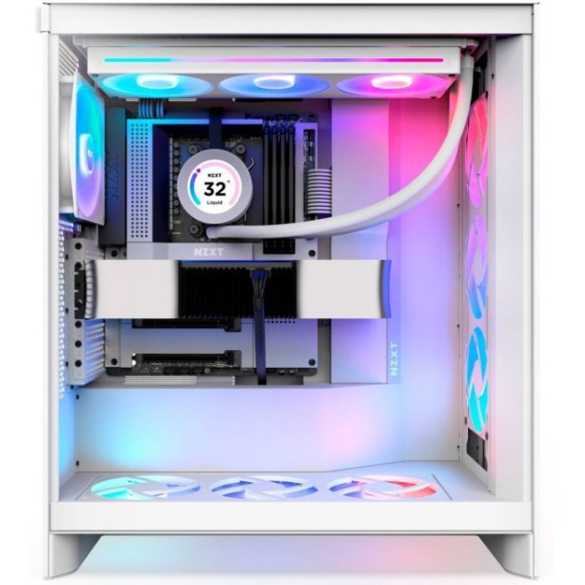 Корпус NZXT H7 Flow RGB All White (CM-H72FW-R1) 98_98.jpg - фото 6