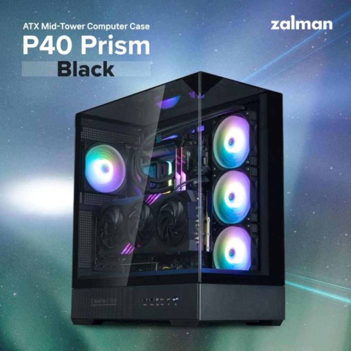 Корпус Zalman P40 Prism (P40PRISMBLACK) 98_98.jpg - фото 9