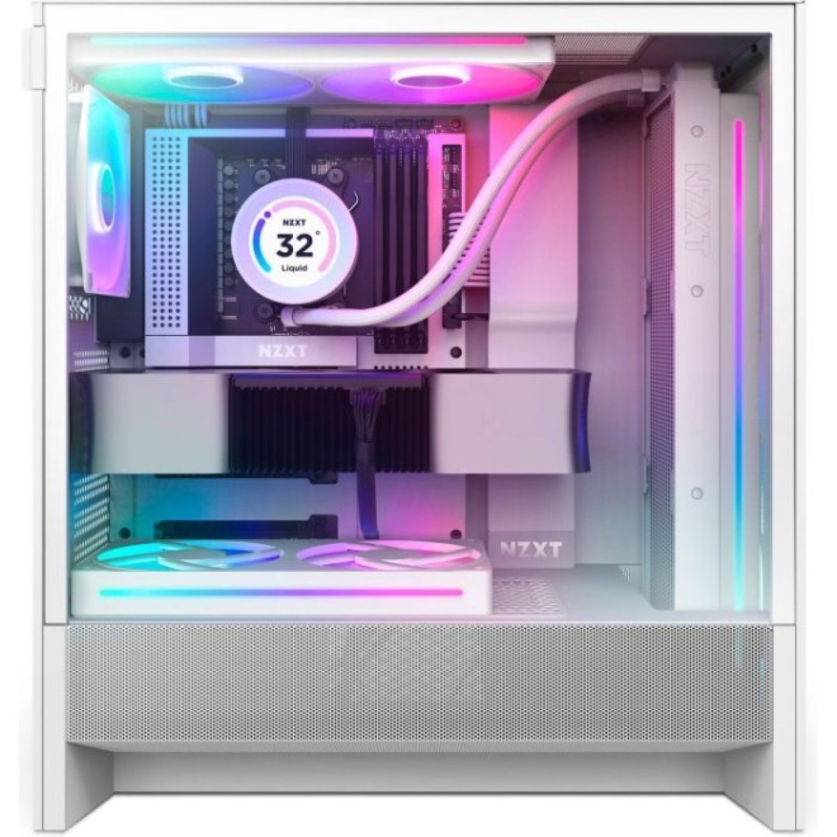 Корпус NZXT H5 Flow RGB Compact All White (CC-H52FW-R1) 98_98.jpg - фото 10
