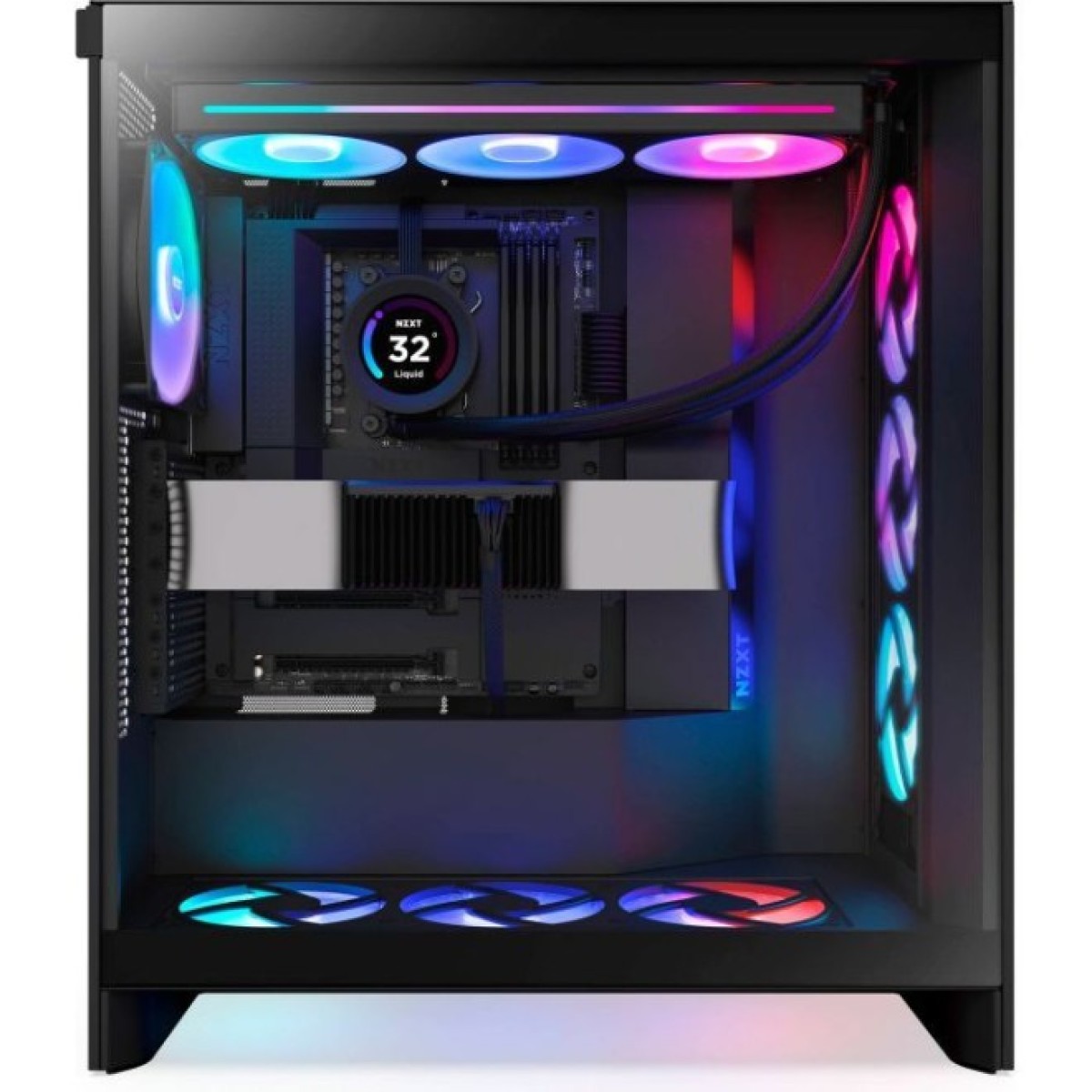 Корпус NZXT H7 Flow RGB All Black (CM-H72FB-R1) 98_98.jpg - фото 10