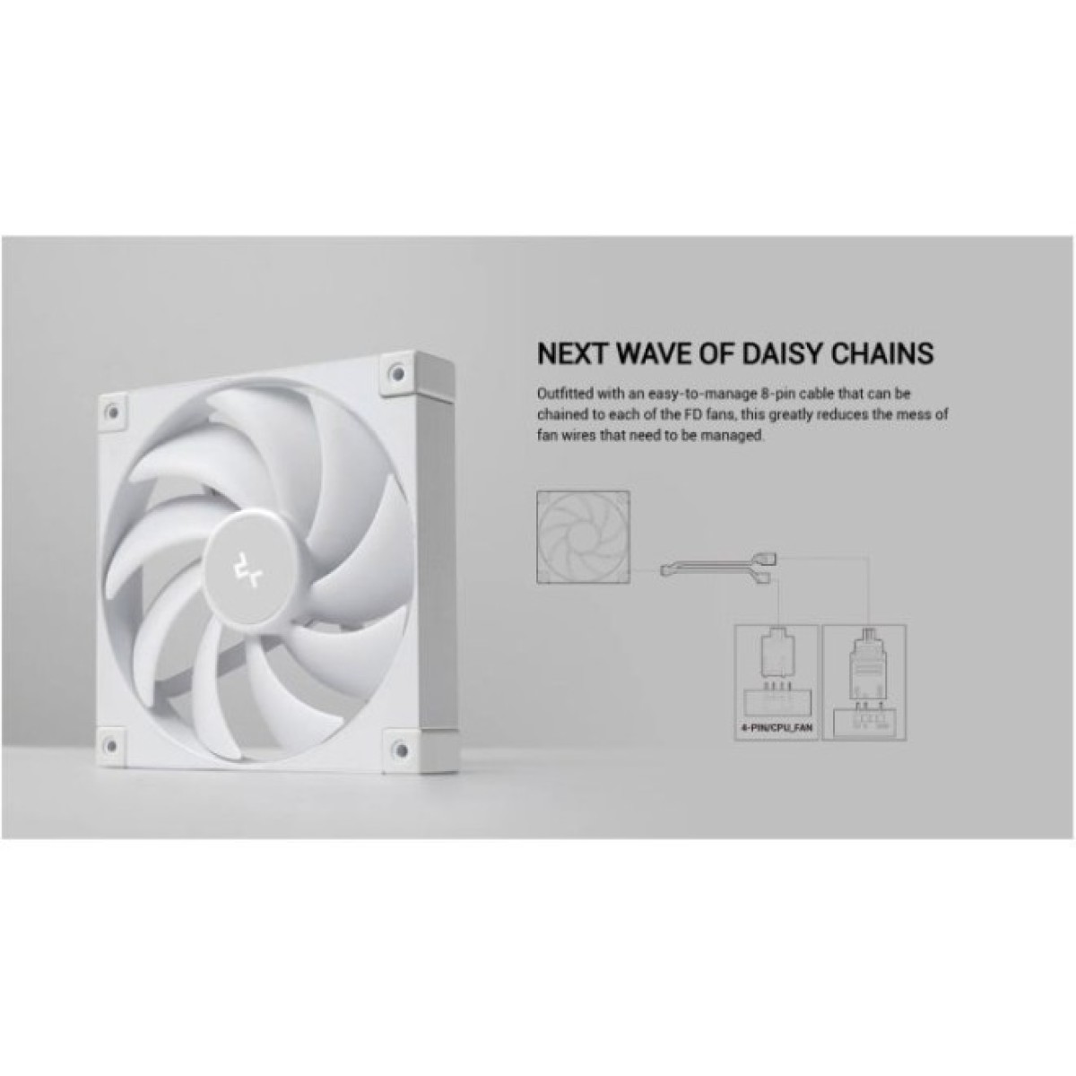 Кулер для корпуса Deepcool FD14 WH 98_98.jpg - фото 4