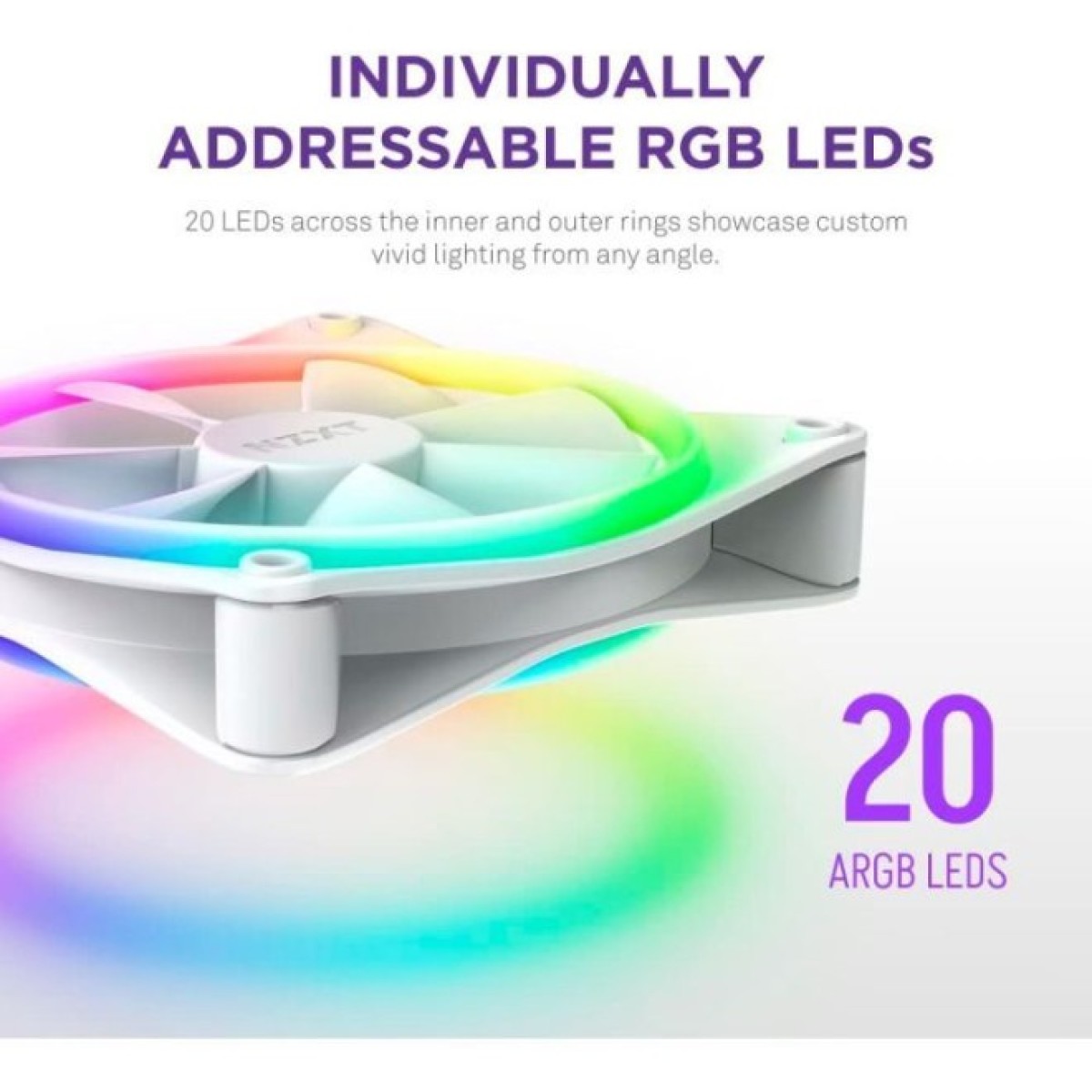 Кулер для корпуса NZXT F120RGB Duo-120mm Dual-sideRGB Fan-Tripl (RF-D12TF-W1) 98_98.jpg - фото 8