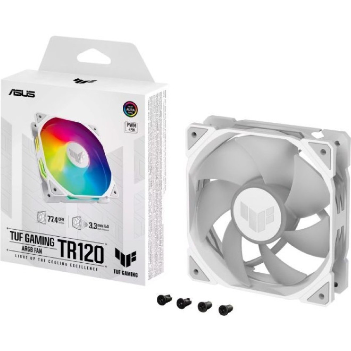 Кулер для корпуса ASUS TUF GAMING TR120 FAN ARGB WHITE (90DA0093-B09000) 98_98.jpg - фото 11