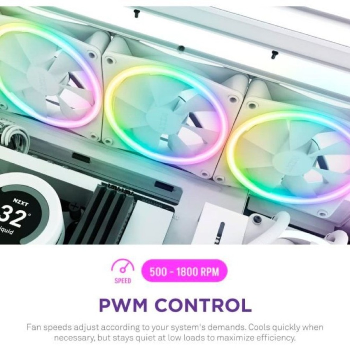 Кулер для корпуса NZXT F120RGB Duo-120mm Dual-sideRGB Fan-Tripl (RF-D12TF-W1) 98_98.jpg - фото 10