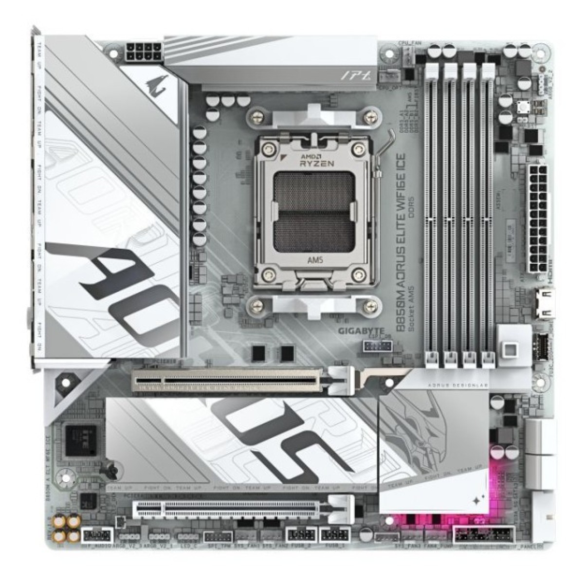 Материнская плата GIGABYTE B850M A ELT WF6E ICE (B850M AORUS ELITE WIFI6E ICE) 98_98.jpg - фото 1
