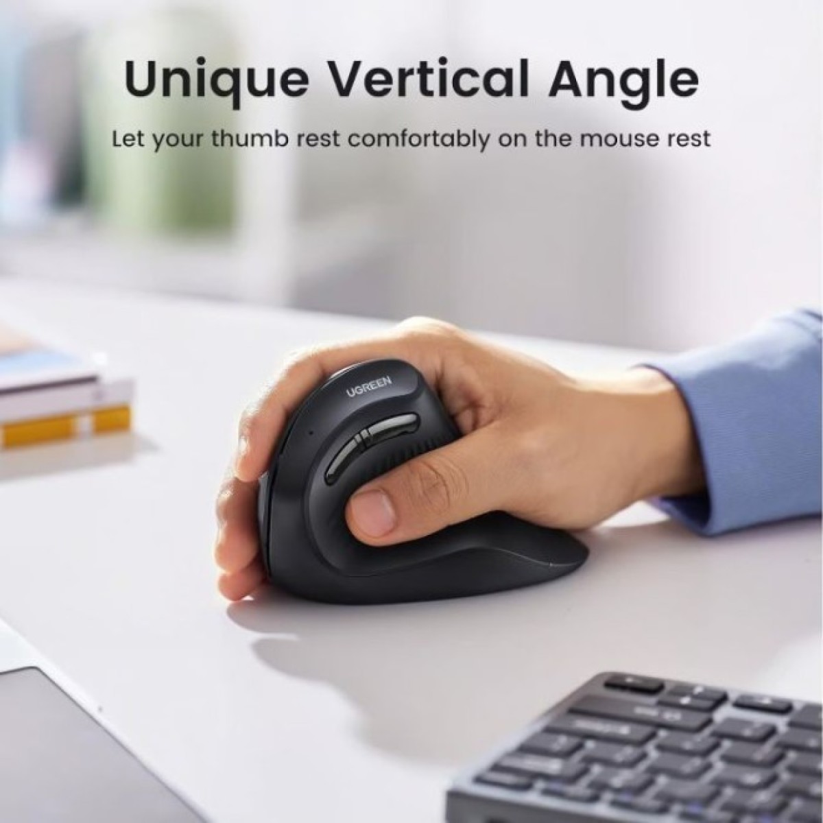 Мышка Ugreen MU008 Vertical Wireless Black (25444) 98_98.jpg - фото 3