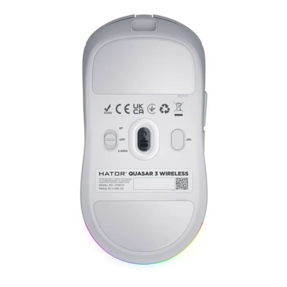 Мышка Hator Quasar 3 Wireless White (HTM731) 98_98.jpg - фото 2