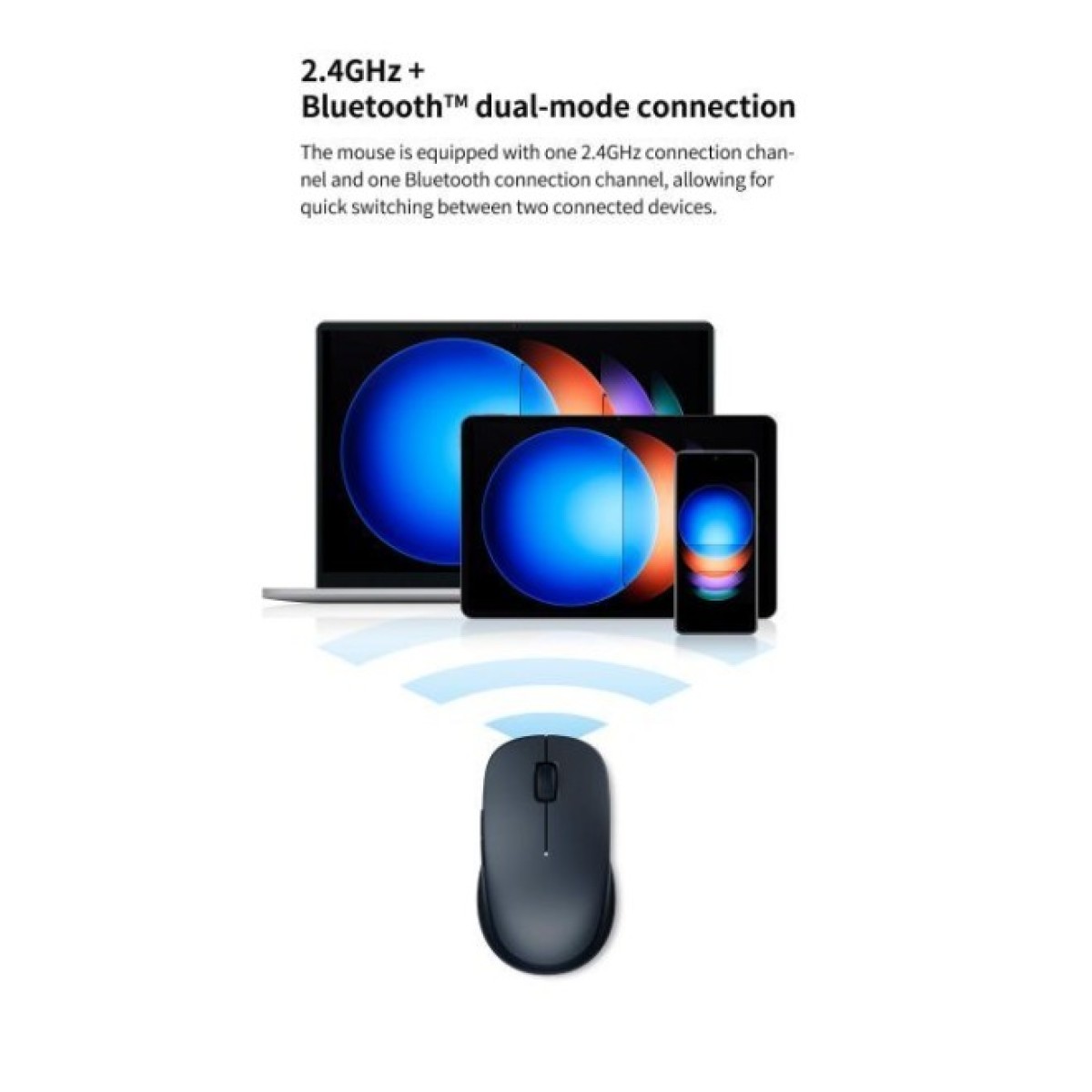 Мышка Xiaomi Dual-mode Wireless Mouse 2 Black (BHR8850GL) (1122318) 98_98.jpg - фото 6