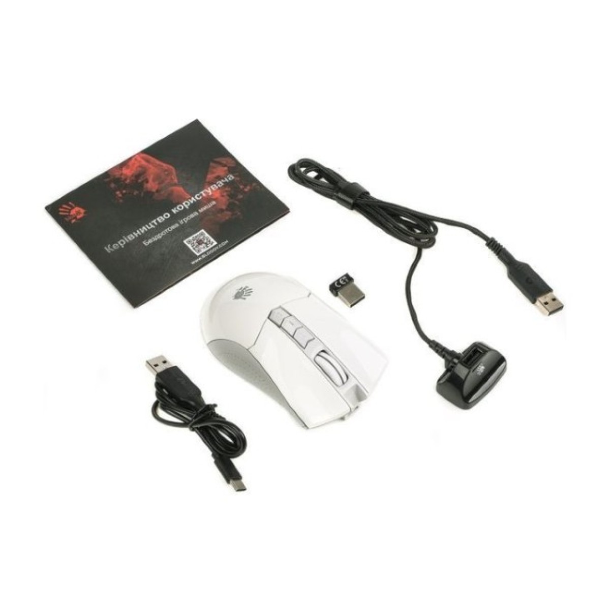 Мышка A4Tech Bloody R90 Plus Wireless Greyish White (4711421001731) 98_98.jpg - фото 4