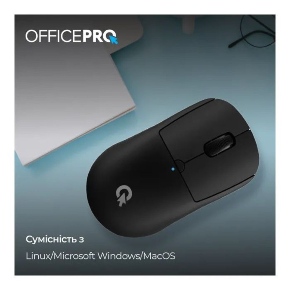 Мышка OfficePro M307B Silent Click Wireless/Bluetooth Black (M307B) 98_98.jpg - фото 7