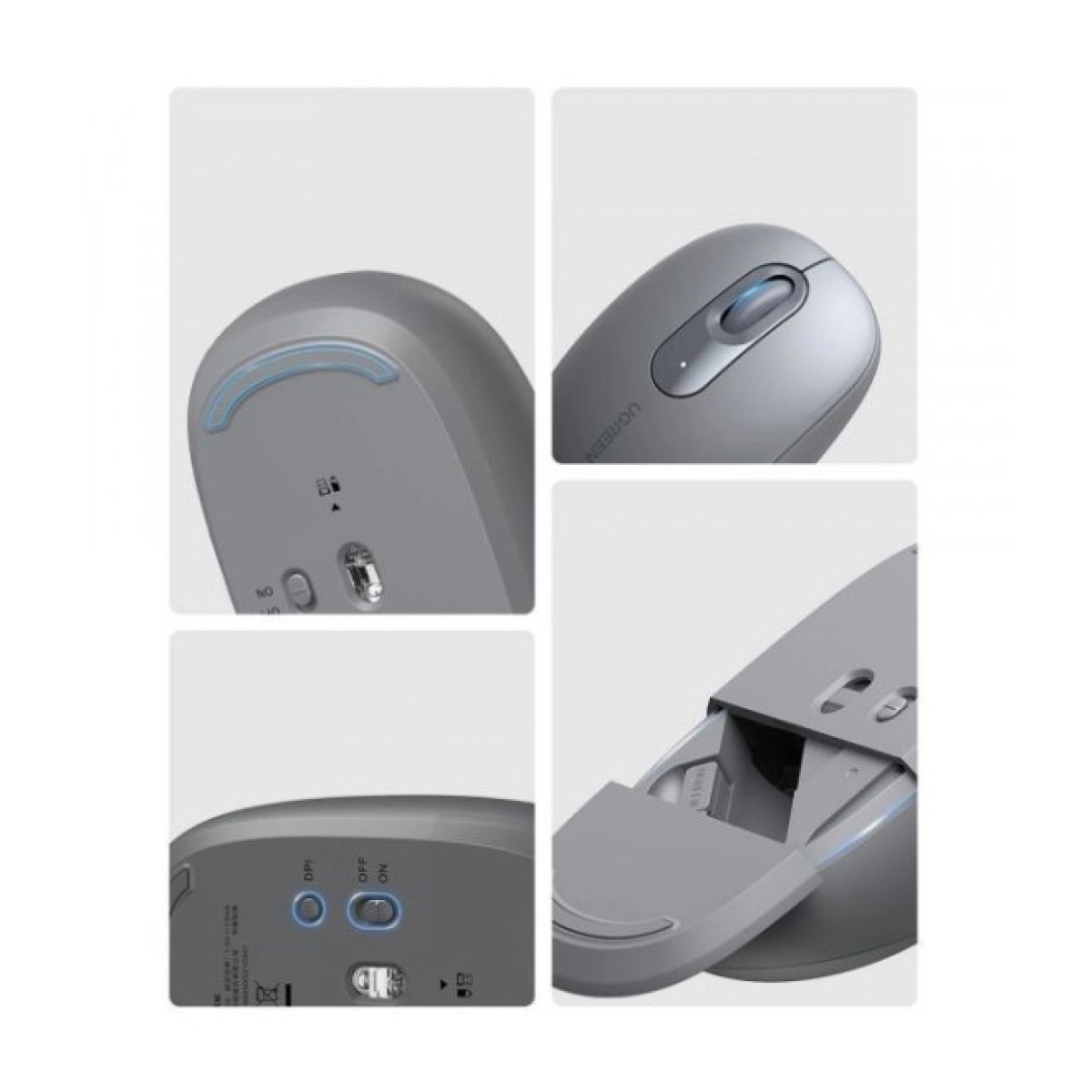 Мышка Ugreen MU105 Wireless Gray (90669) 98_98.jpg - фото 3