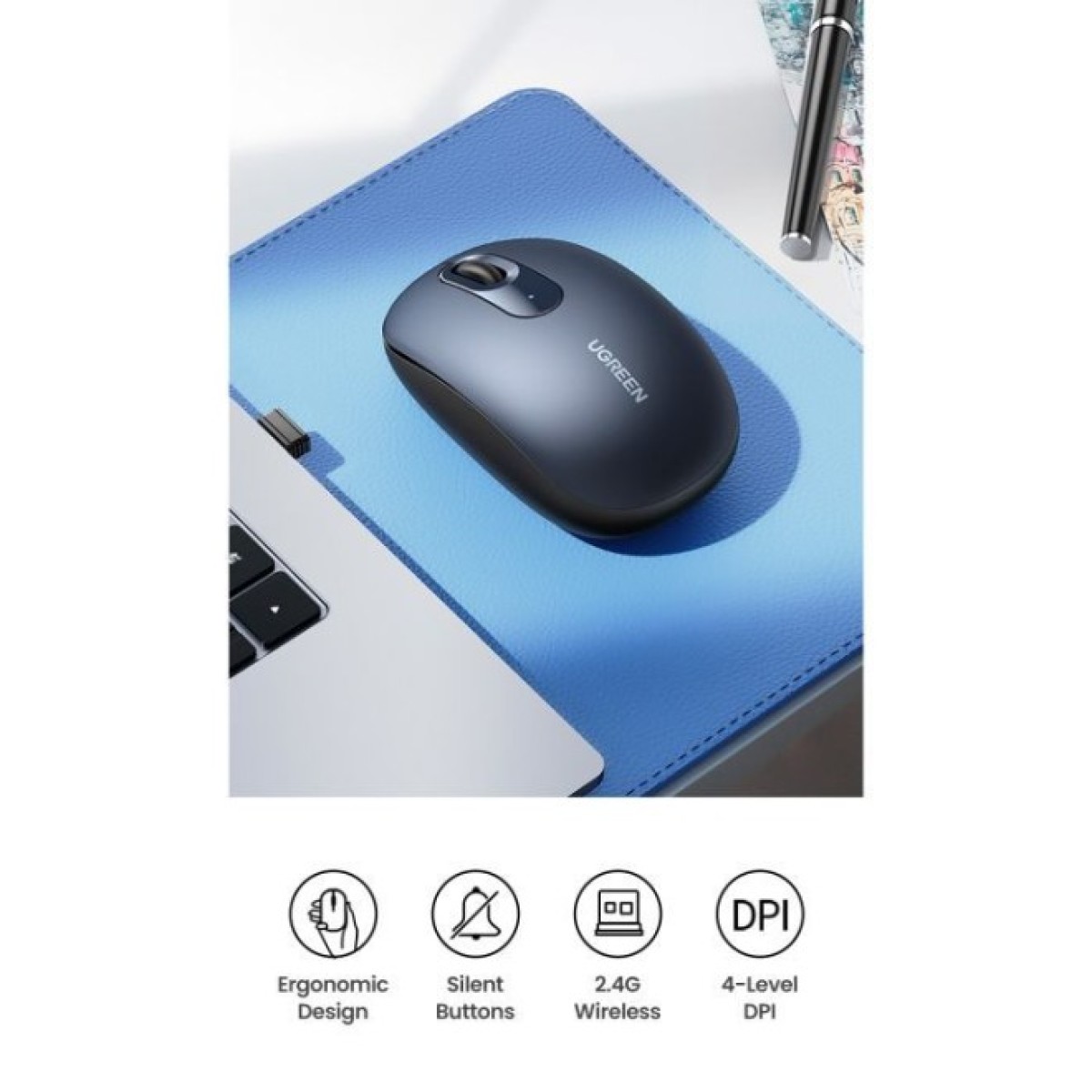 Мышка Ugreen MU105 Wireless Blue (90550) 98_98.jpg - фото 8
