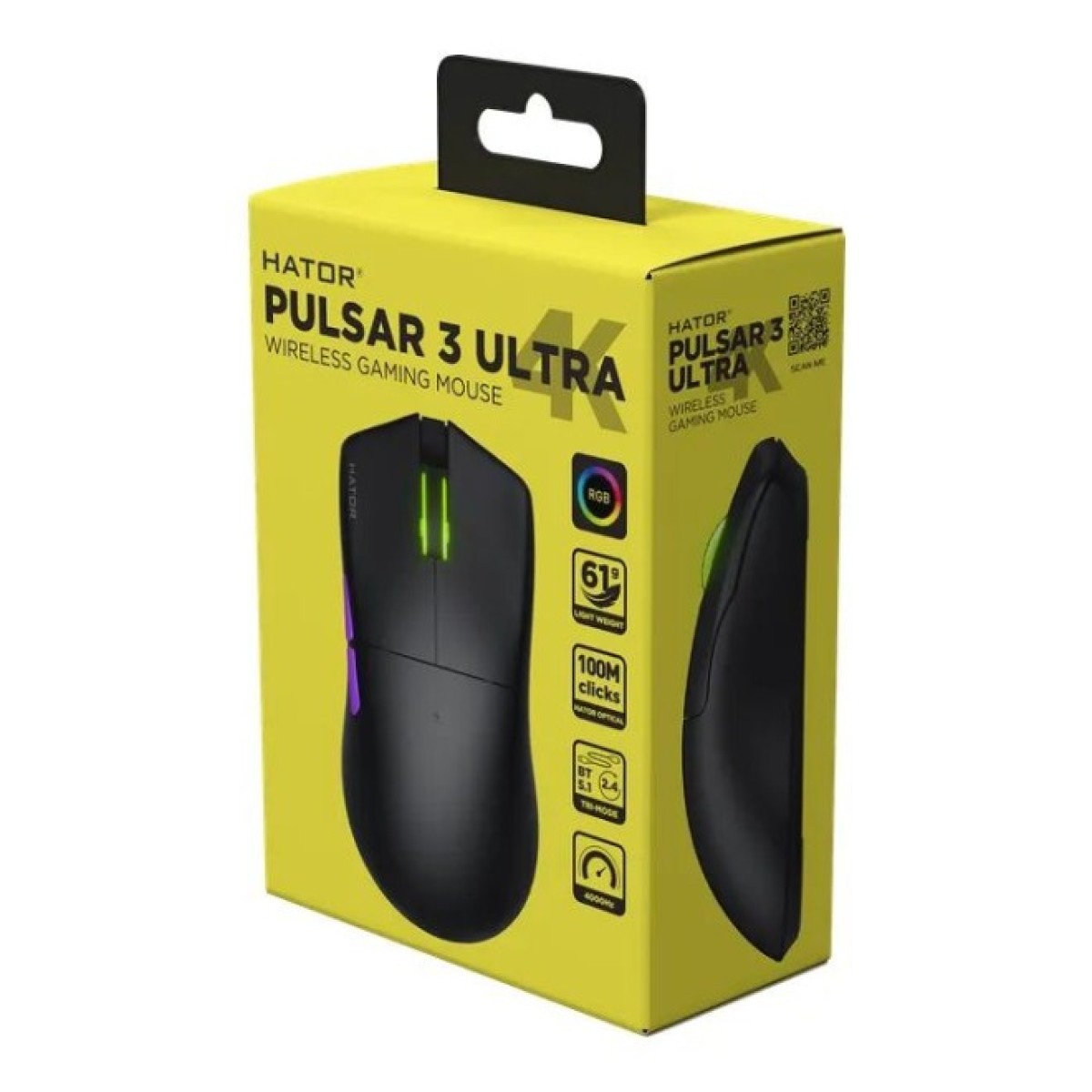 Мишка Hator Pulsar 3 Ultra 4K Wireless Black (HTM680) 98_98.jpg - фото 2
