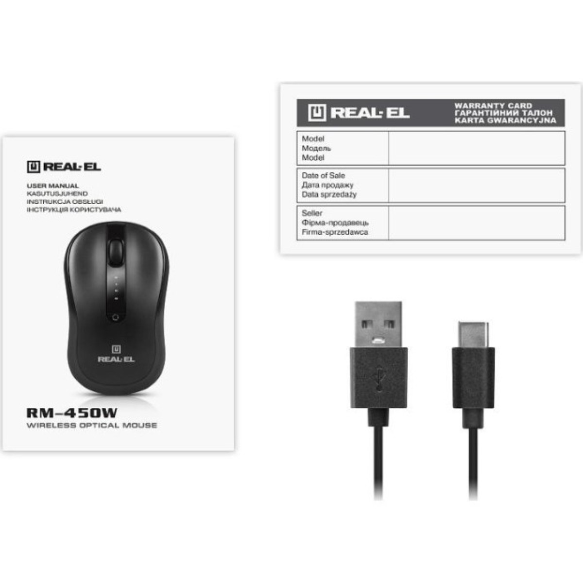 Мышка REAL-EL RM-450W Wireless/Bluetooth Black/Gray (EL123200046) 98_98.jpg - фото 3