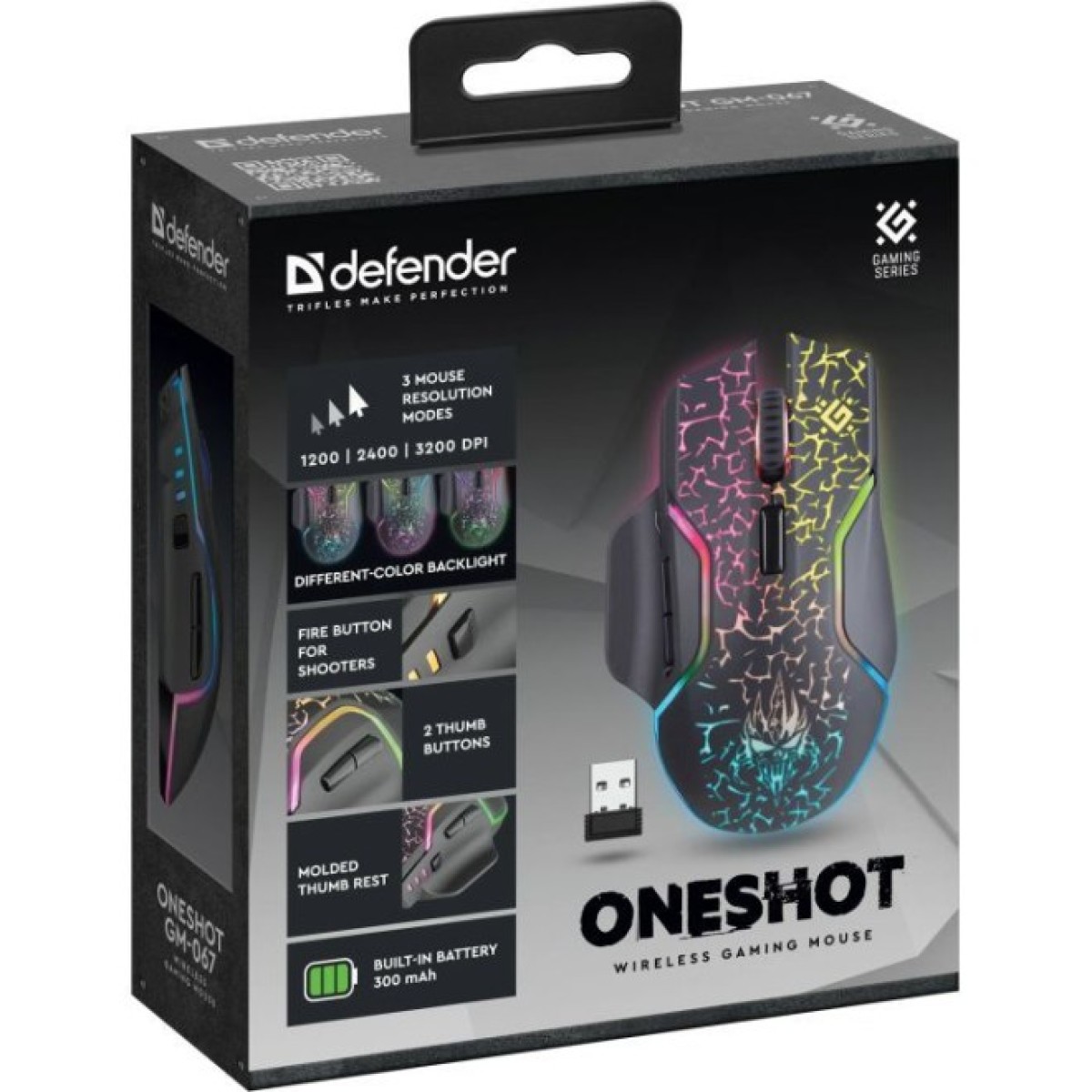 Мышка Defender Oneshot GM-067 Wireless Black (52067) 98_98.jpg - фото 7
