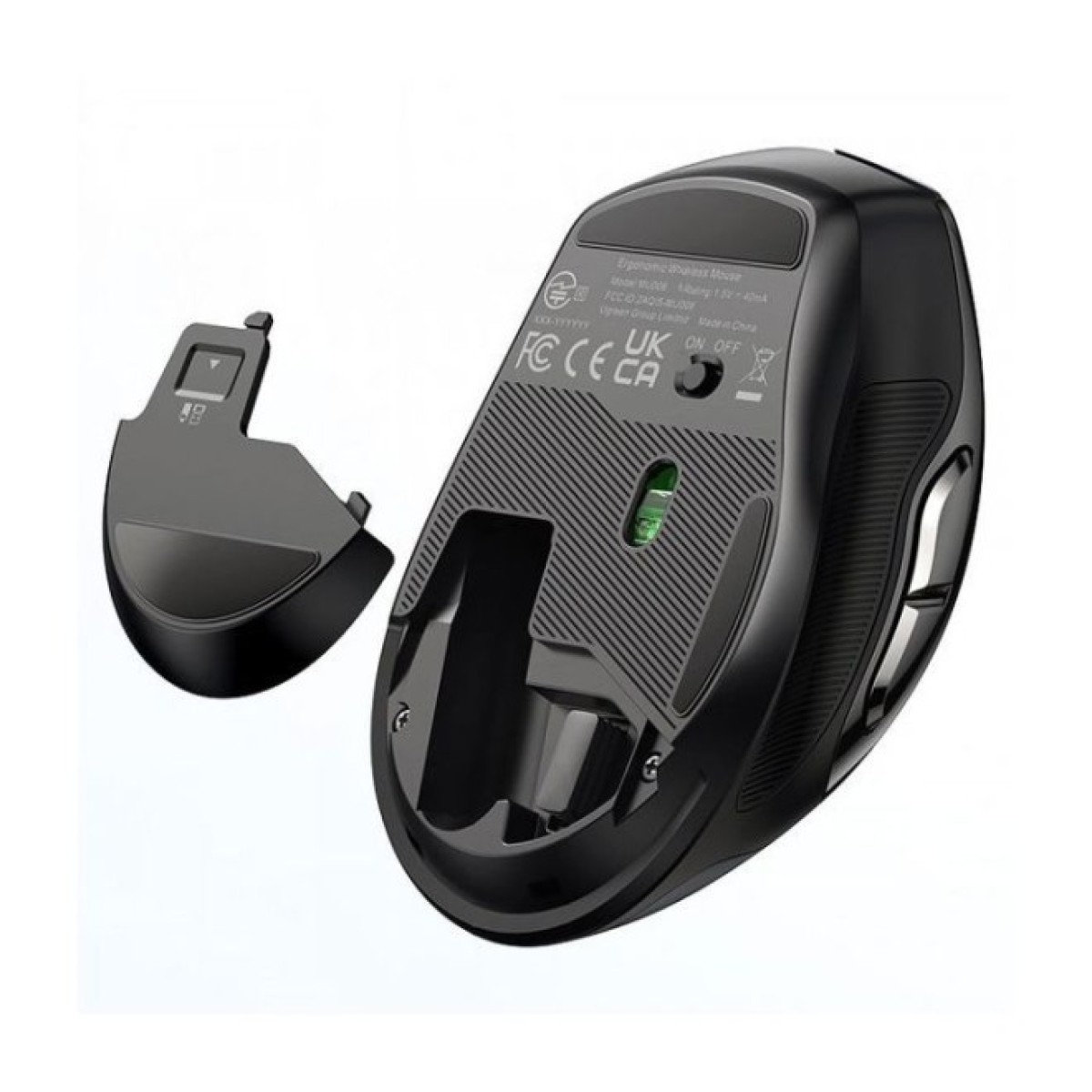 Мышка Ugreen MU006 Ergonomic Wireless Gray/Black (15063) 98_98.jpg - фото 2