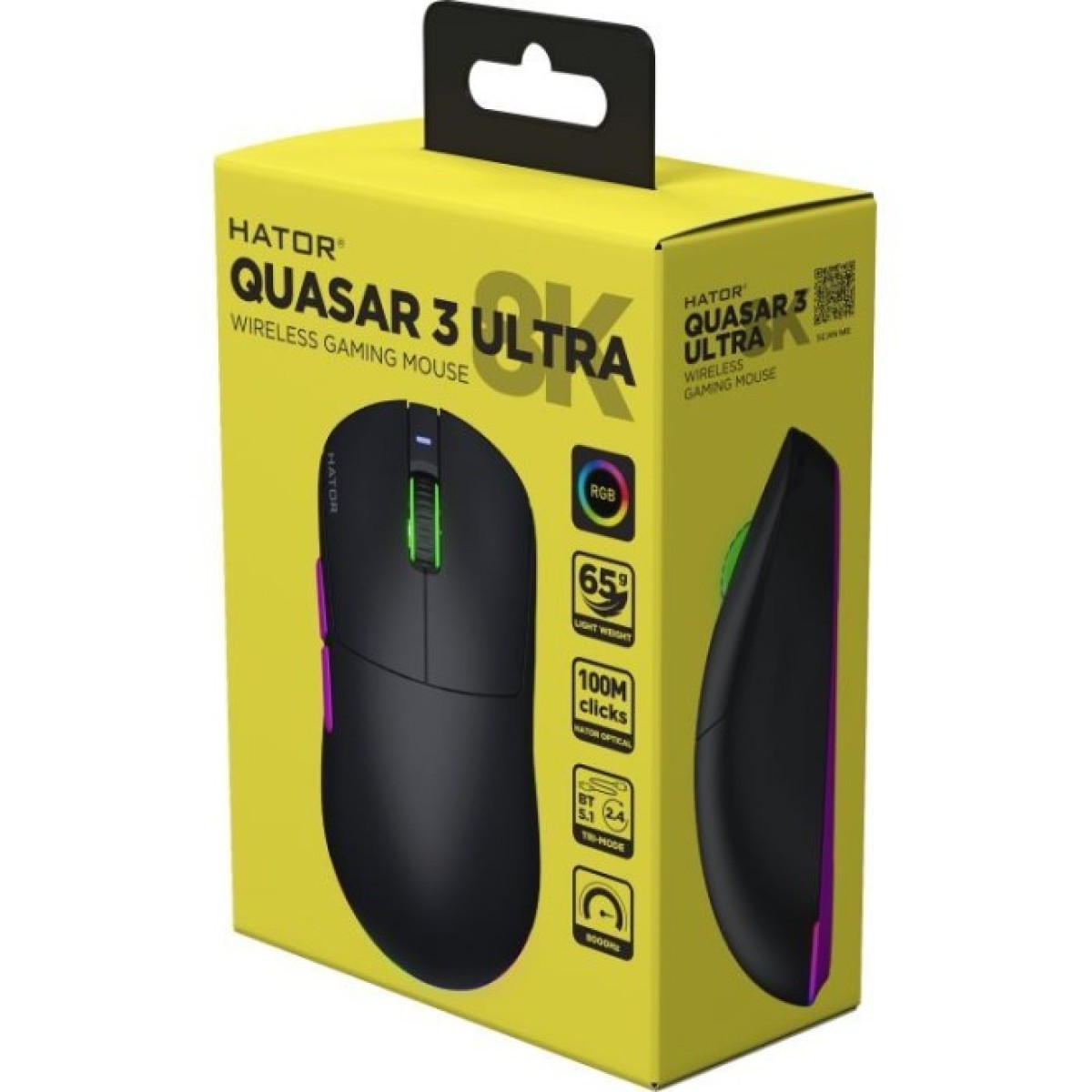 Мишка Hator Quasar 3 Ultra 8K Wireless Black (HTM770) 98_98.jpg - фото 5