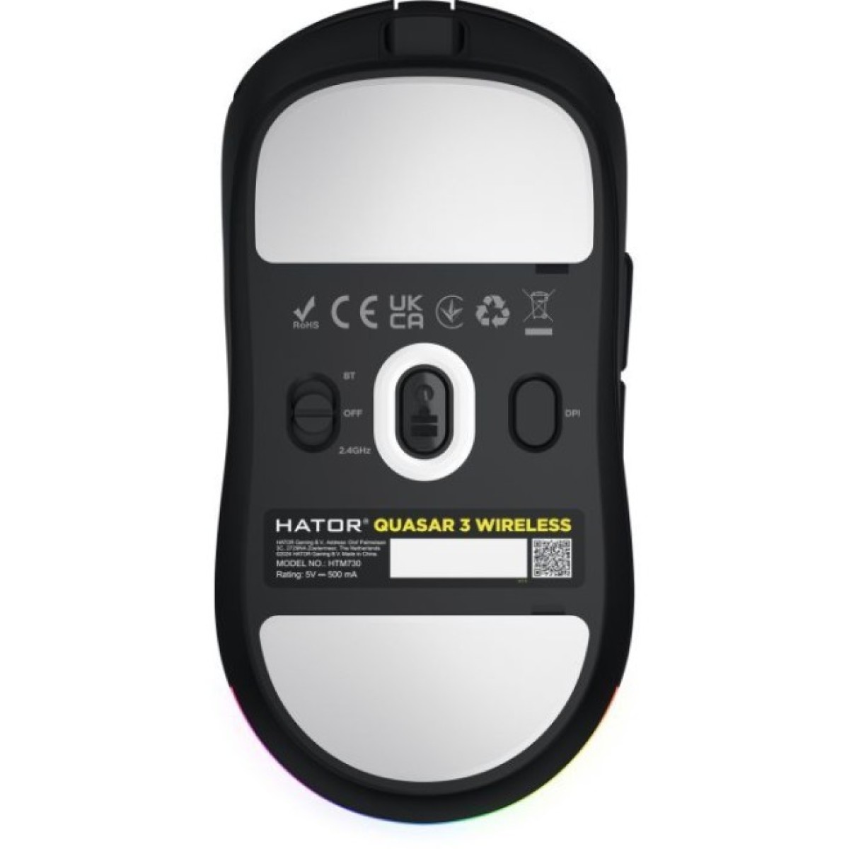 Мышка Hator Quasar 3 Wireless Black (HTM730) 98_98.jpg - фото 7