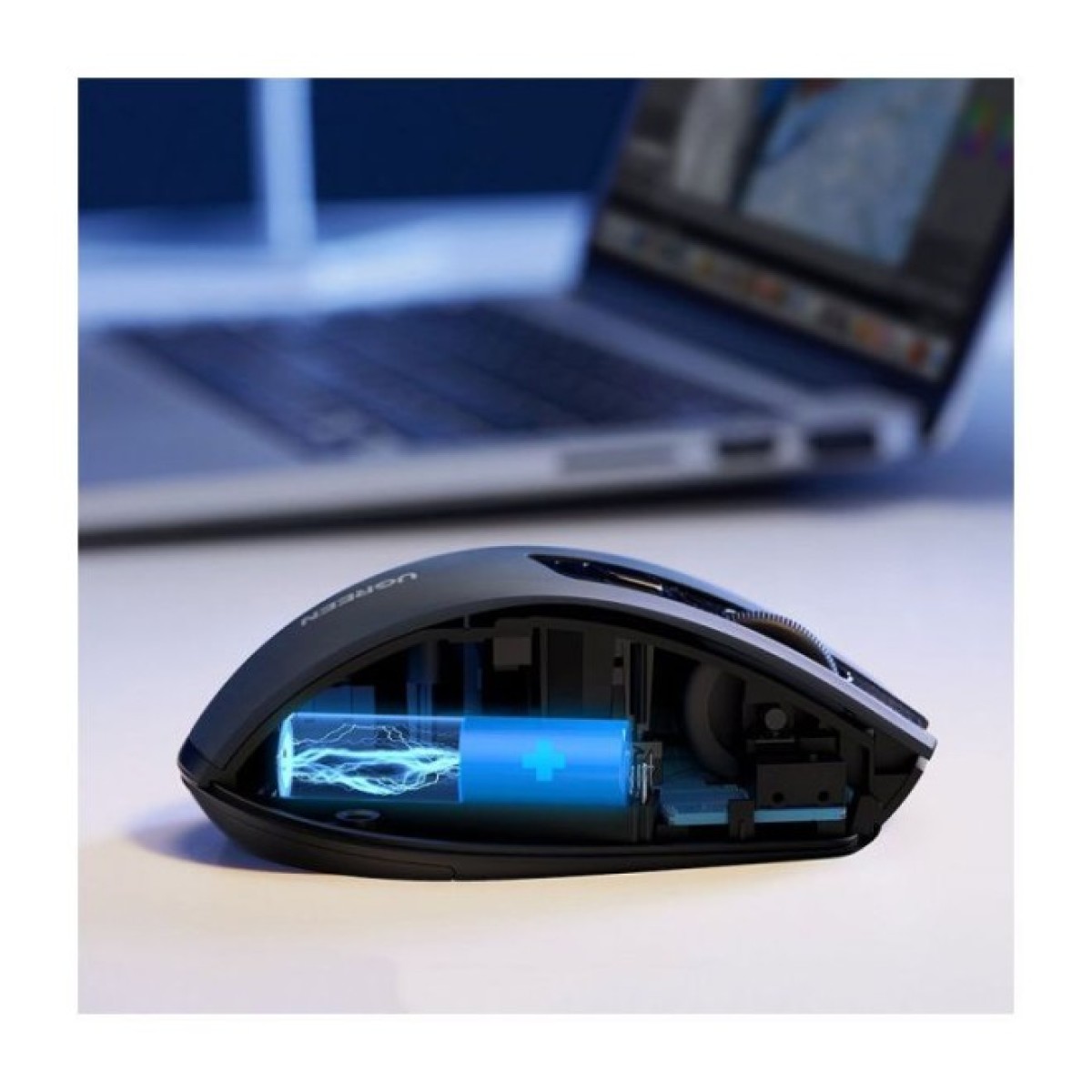 Мышка Ugreen MU006 Ergonomic Wireless Gray/Black (15063) 98_98.jpg - фото 3