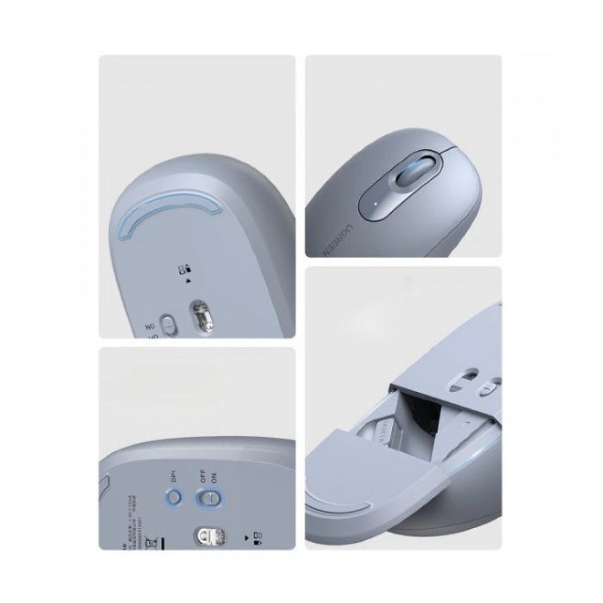 Мышка Ugreen MU105 Wireless Light Blue (90671) 98_98.jpg - фото 8