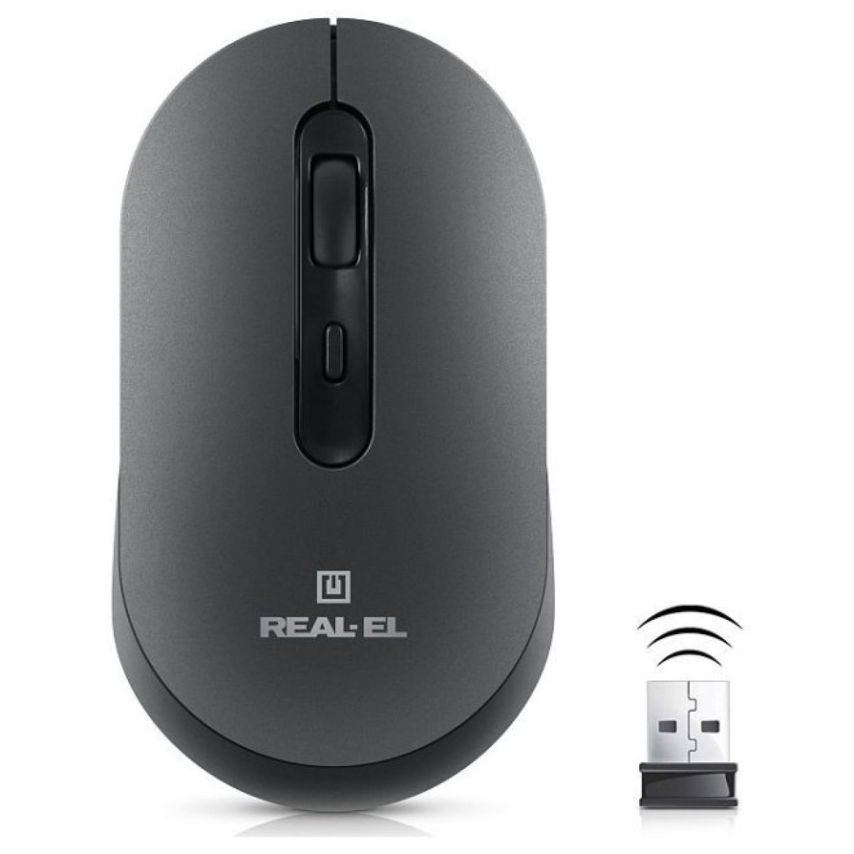 Мышка REAL-EL RM-470W Wireless/Bluetooth Dark Gray (EL123200049) 98_98.jpg - фото 9