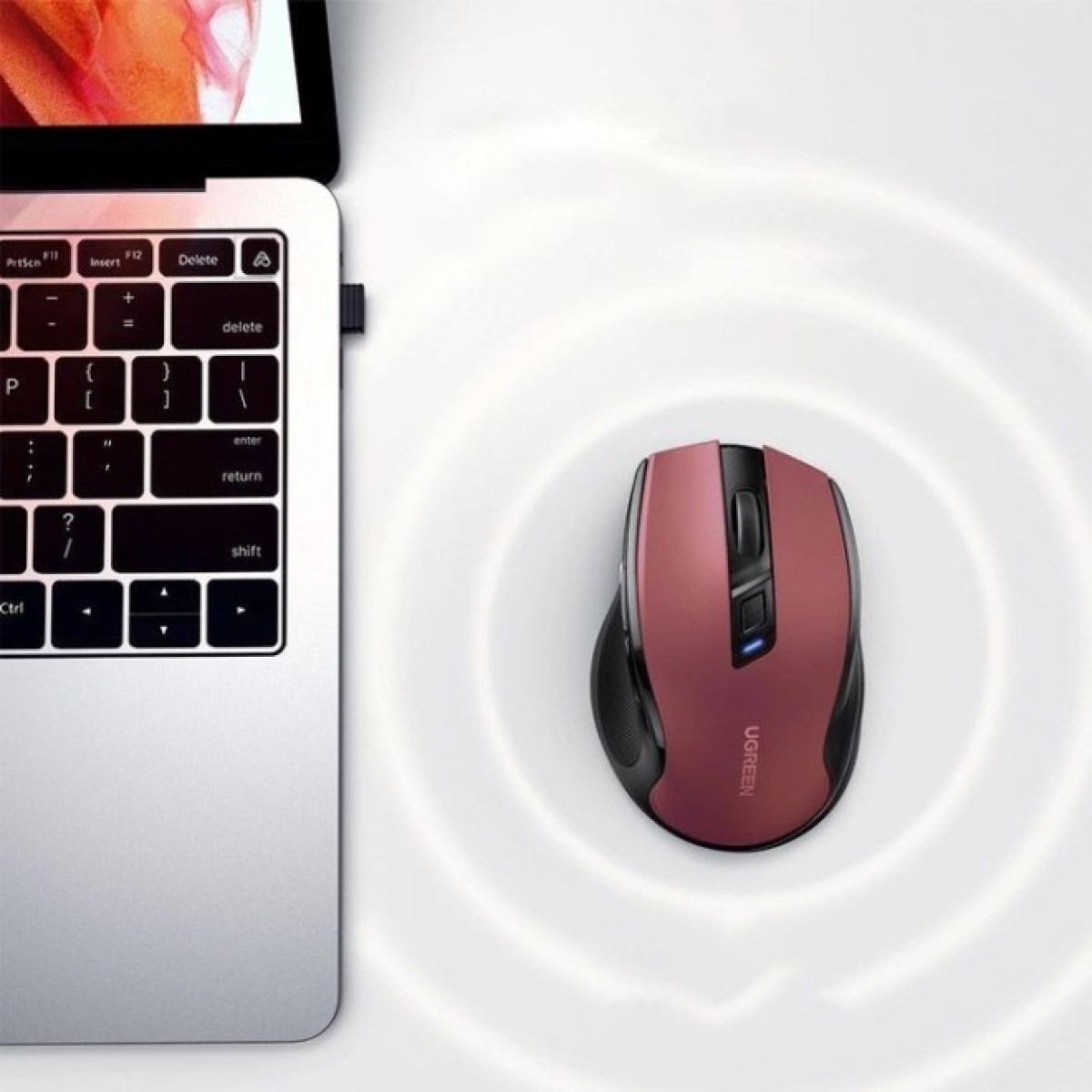 Мышка Ugreen MU006 Ergonomic Wireless Red/Black (25752) 98_98.jpg - фото 6
