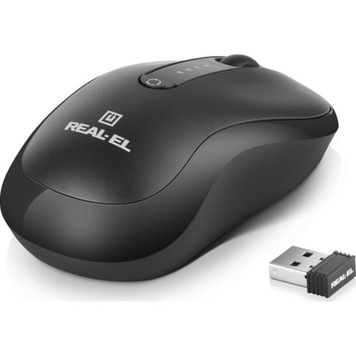 Мышка REAL-EL RM-450W Wireless/Bluetooth Black/Gray (EL123200046) 98_98.jpg - фото 6