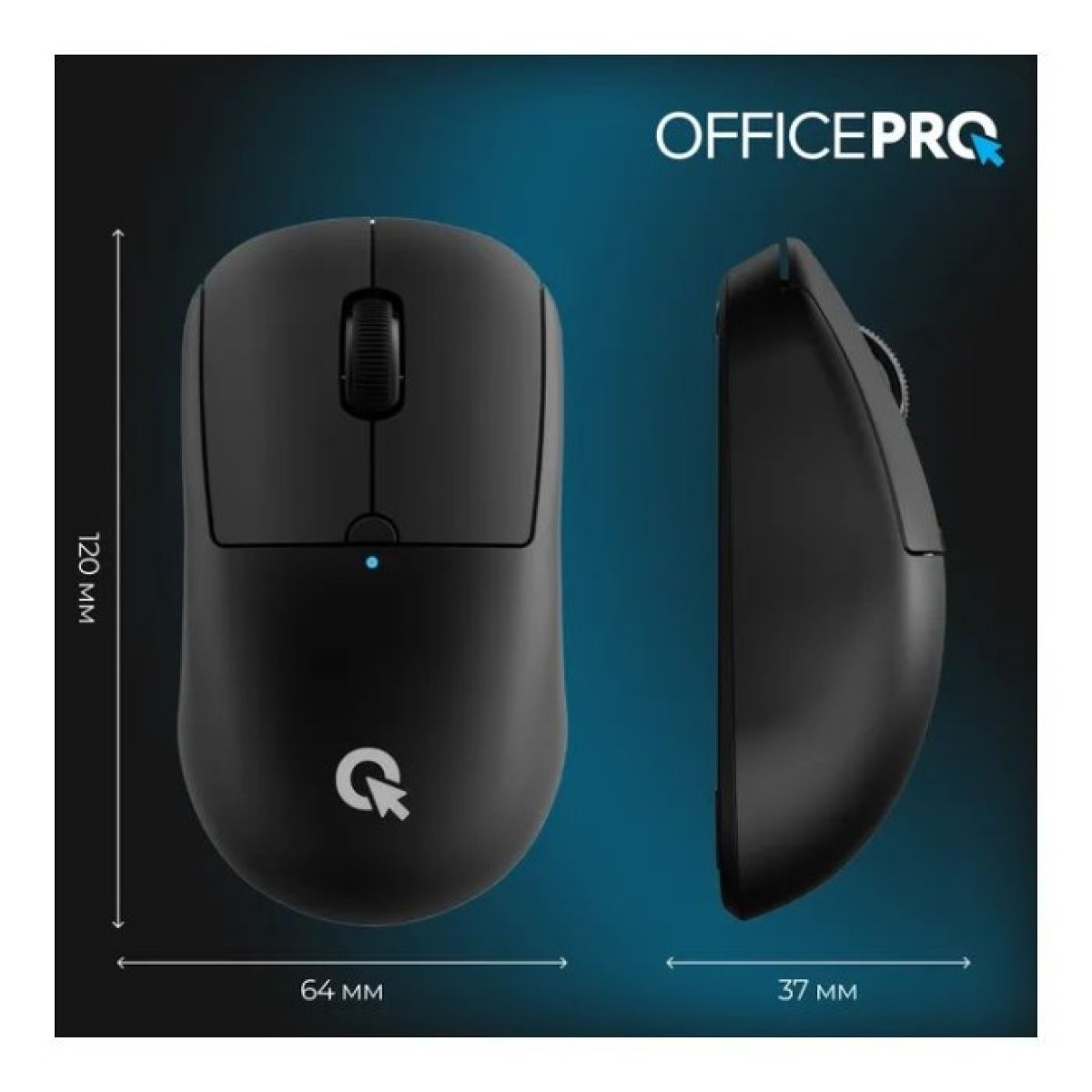 Мышка OfficePro M307B Silent Click Wireless/Bluetooth Black (M307B) 98_98.jpg - фото 12