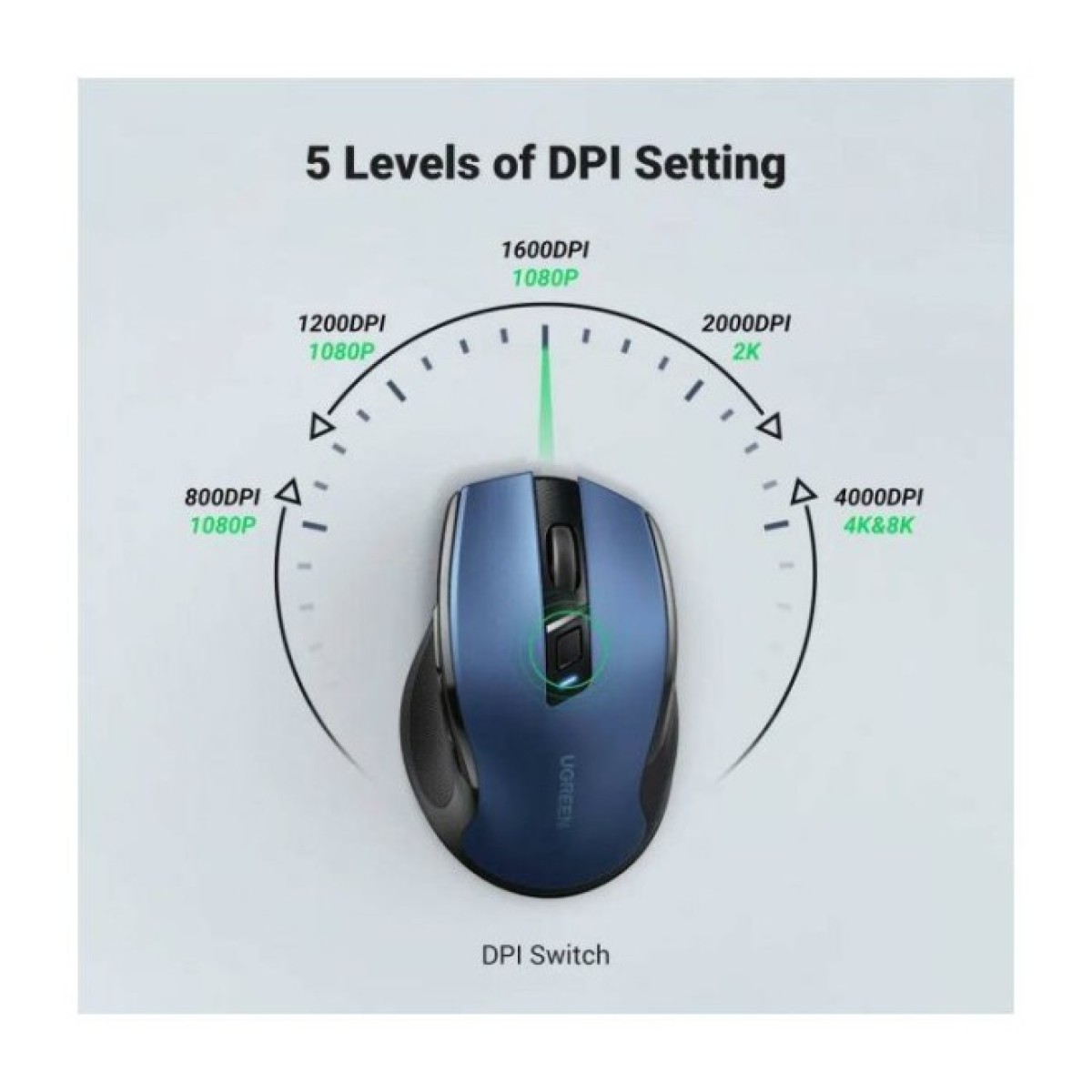 Мишка Ugreen MU006 Ergonomic Wireless Blue (15064) 98_98.jpg - фото 9