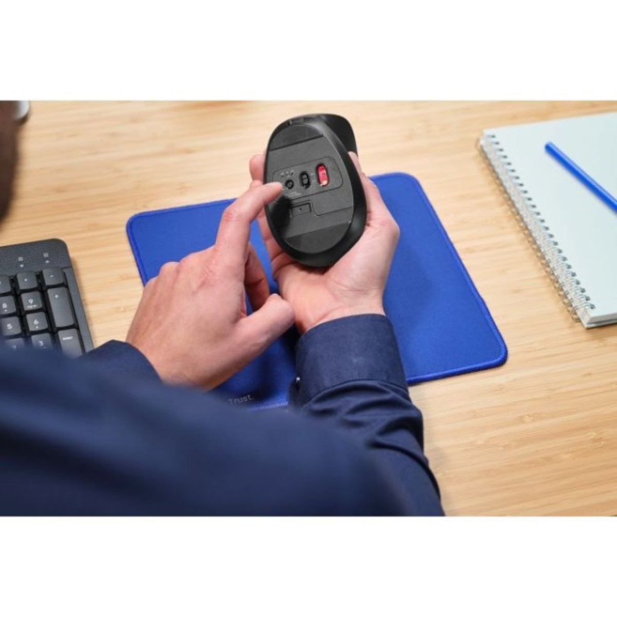 Мышка Trust Bayo + Ergonomic Wireless/Bluetooth Black (25146) 98_98.jpg - фото 9