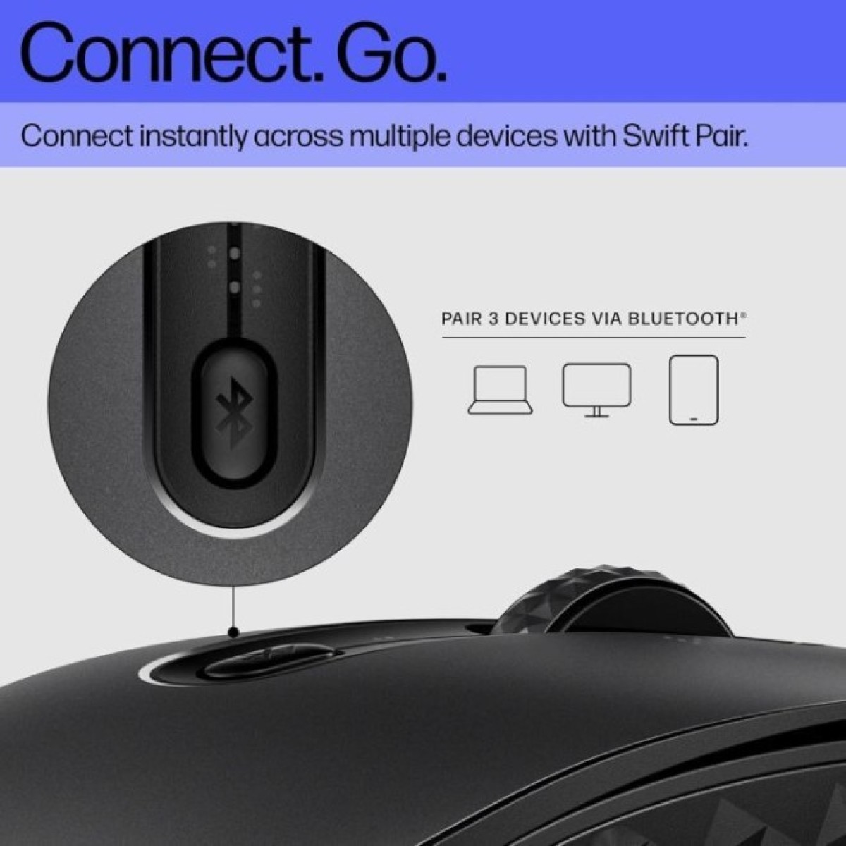Мышка HP 690 Rechargeable Bluetooth Black (7M1D4AA) 98_98.jpg - фото 3