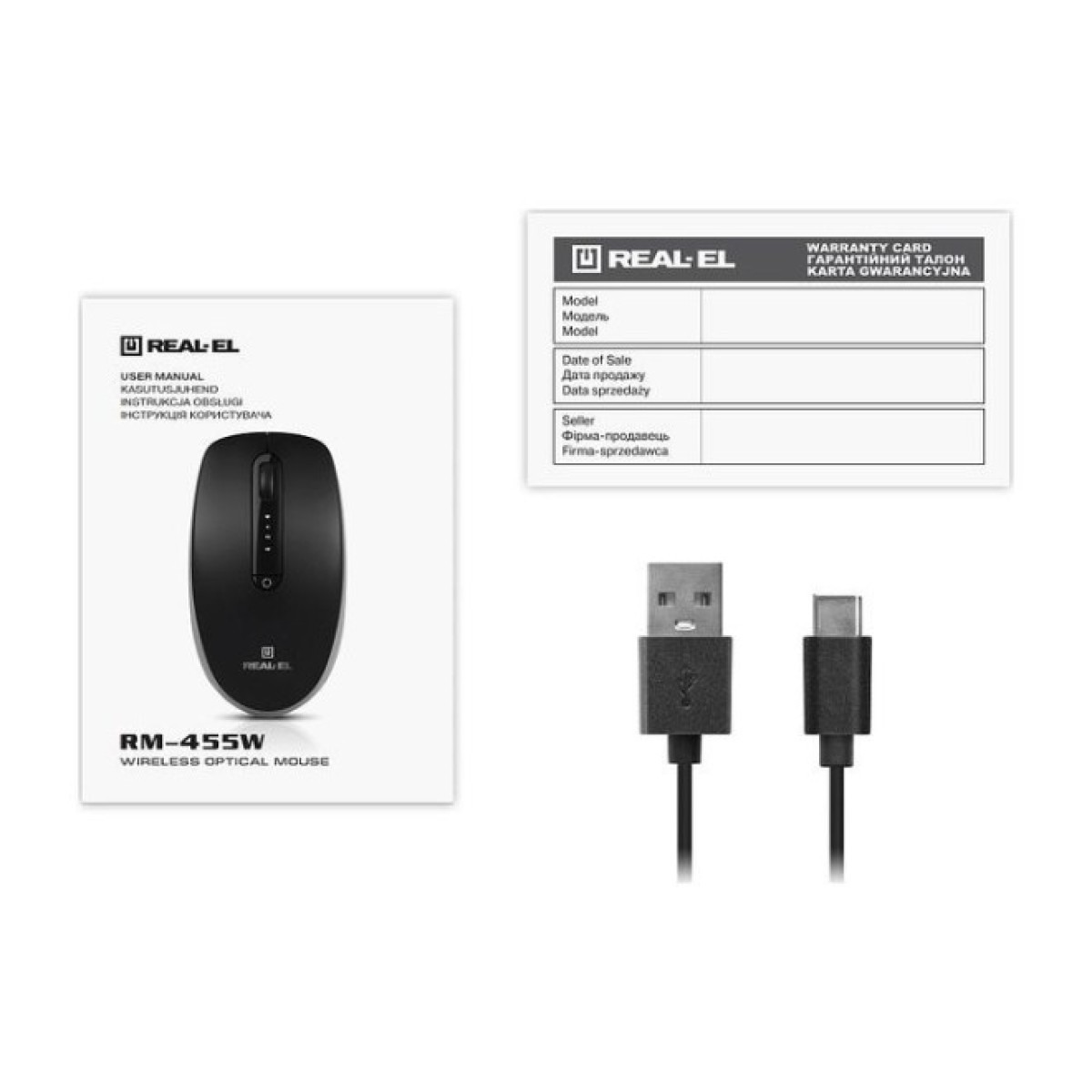 Мышка REAL-EL RM-455W Wireless/Bluetooth Black/Gray (EL123200047) 98_98.jpg - фото 8