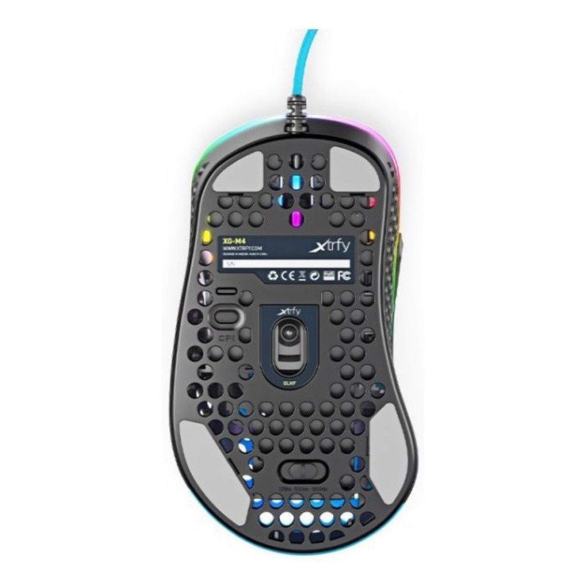 Мышка Xtrfy M4 RGB Miami Blue (XG-M4-RGB-BLUE) 98_98.jpg - фото 4