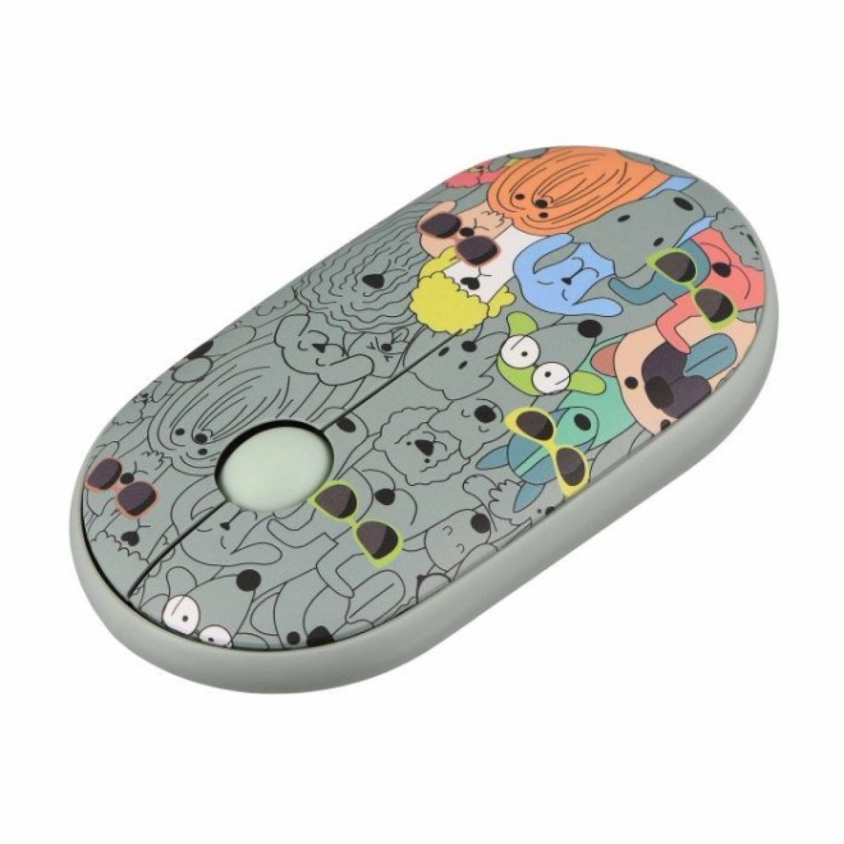 Мышка 2E MF300 PETSDOGS Silent Wireless/Bluetooth Green (2E-MF300WPETSGN) 98_98.jpg - фото 2