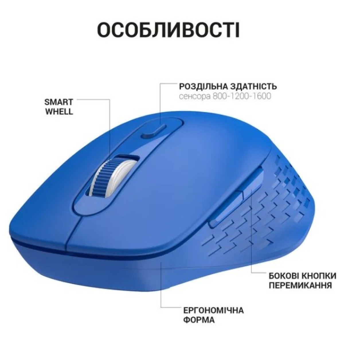 Мышка OfficePro M230C Silent Click Wireless/Bluetooth Blue (M230С) 98_98.jpg - фото 11