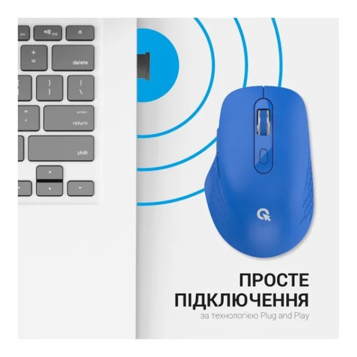 Мышка OfficePro M230C Silent Click Wireless/Bluetooth Blue (M230С) 98_98.jpg - фото 12