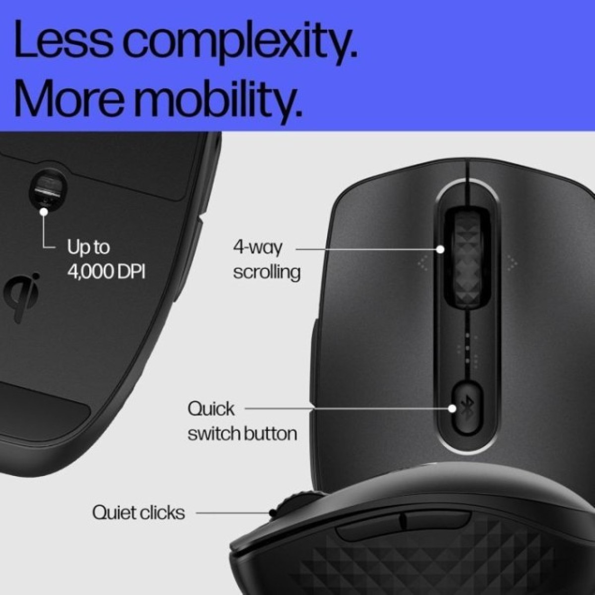 Мышка HP 690 Rechargeable Bluetooth Black (7M1D4AA) 98_98.jpg - фото 9