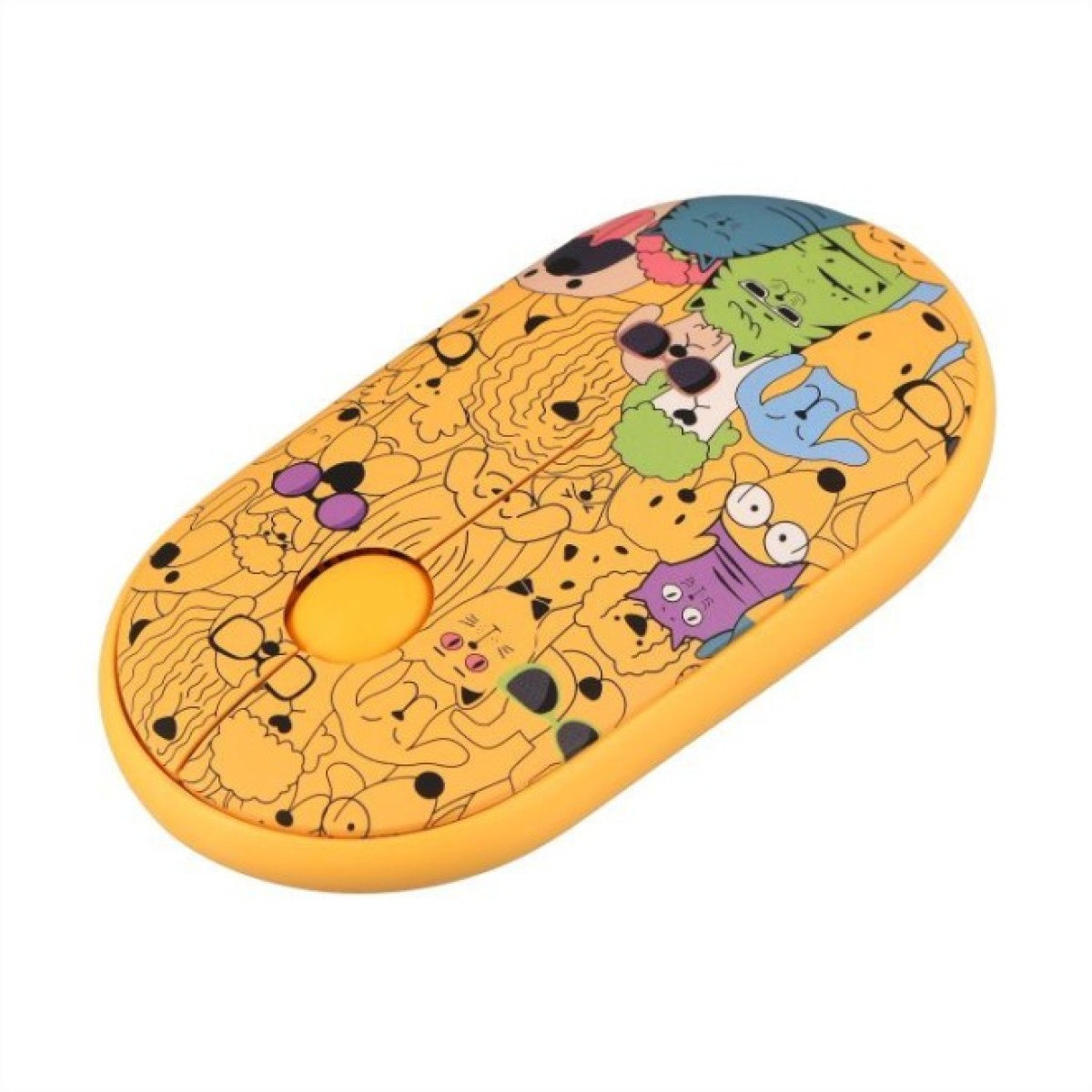 Мышка 2E MF300 PETSCATS&DOGS Silent Wireless/Bluetooth Yellow (2E-MF300WPETSYW) 98_98.jpg - фото 4