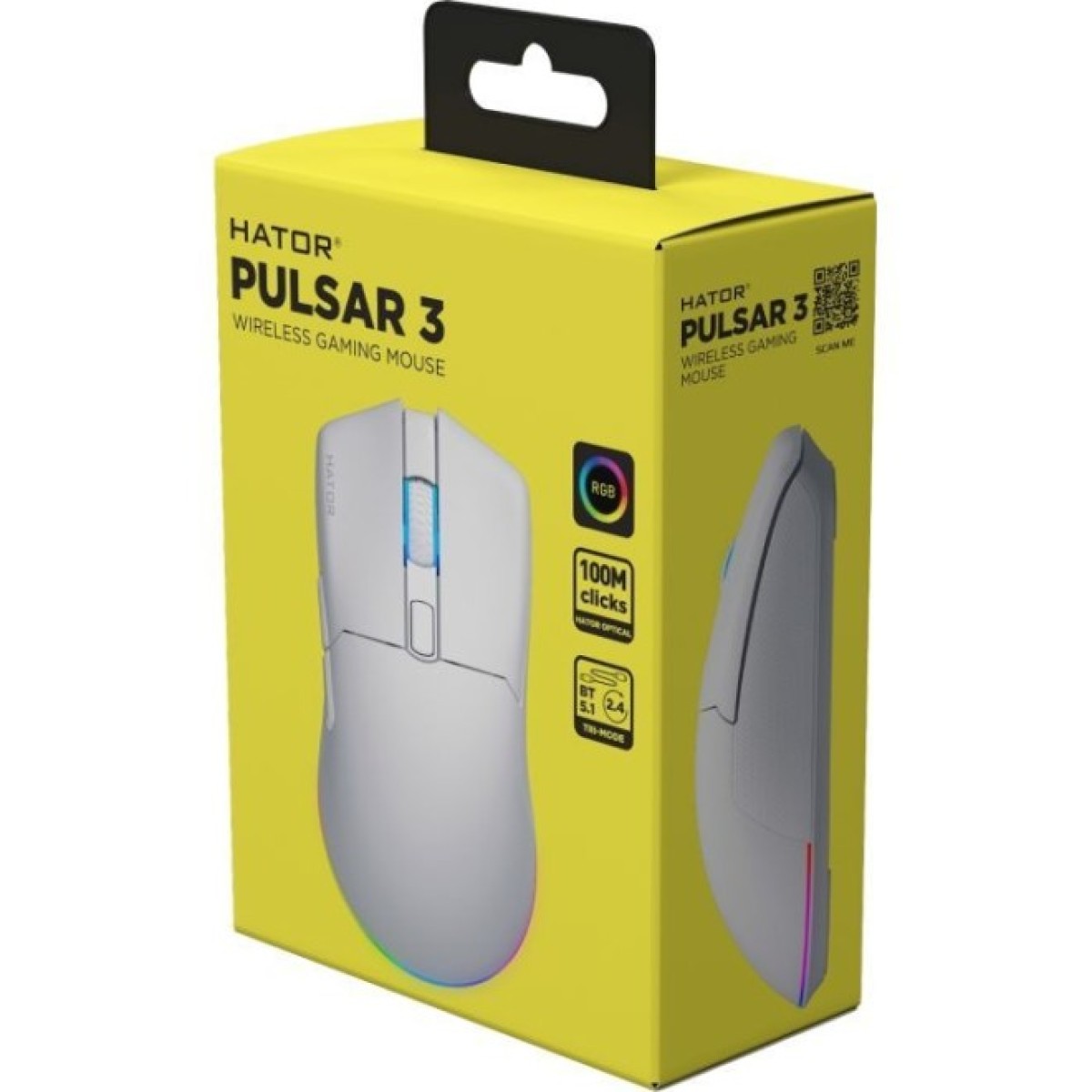 Мишка Hator Pulsar 3 Wireless White (HTM631) 98_98.jpg - фото 3