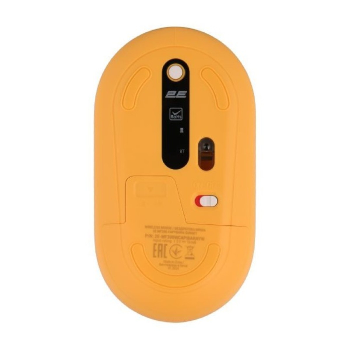 Мышка 2E MF300 CAPYBARASUNSET Silent Wireless/Bluetooth Yellow (2E-MF300WCAPIBARAYW) 98_98.jpg - фото 5
