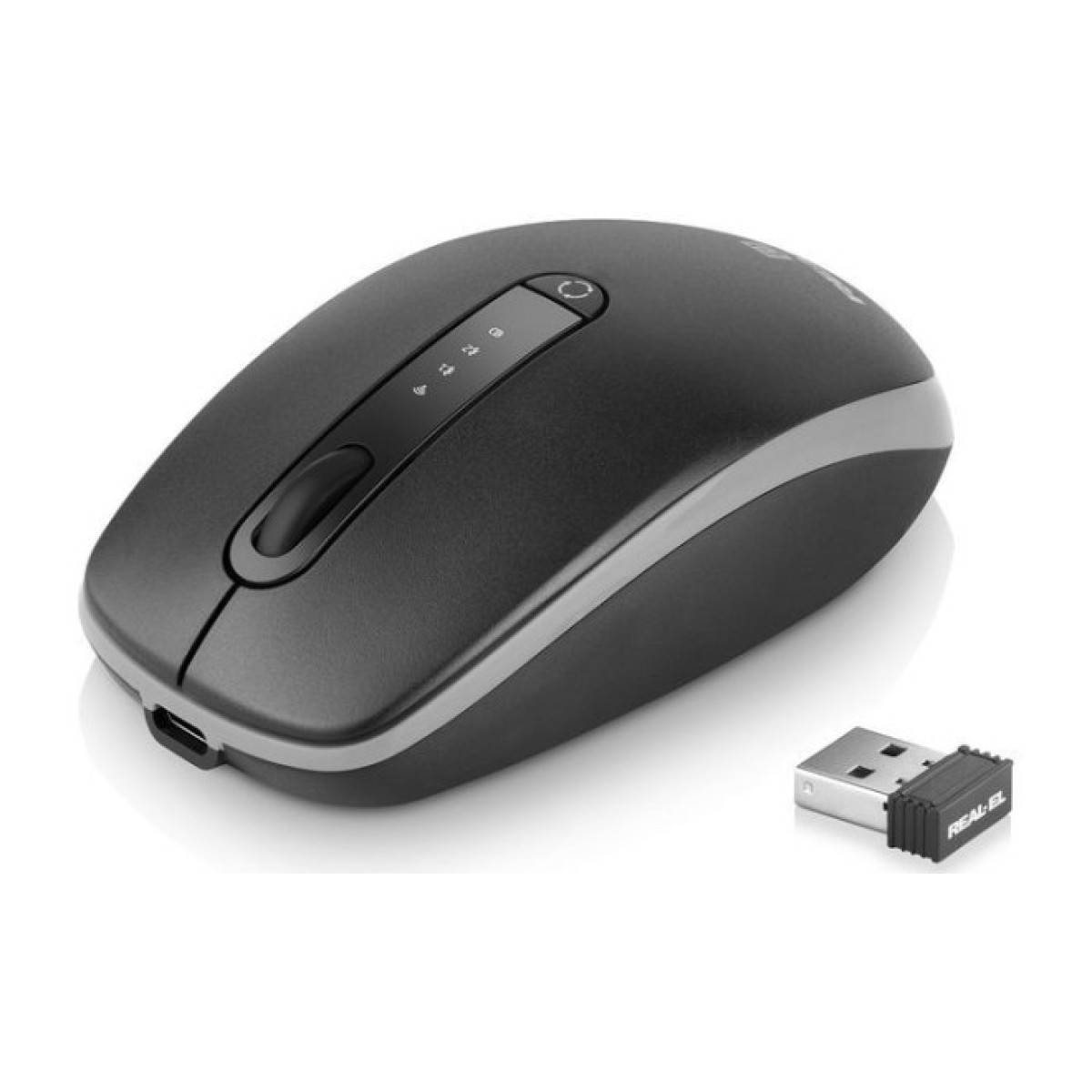 Мышка REAL-EL RM-455W Wireless/Bluetooth Black/Gray (EL123200047) 256_256.jpg