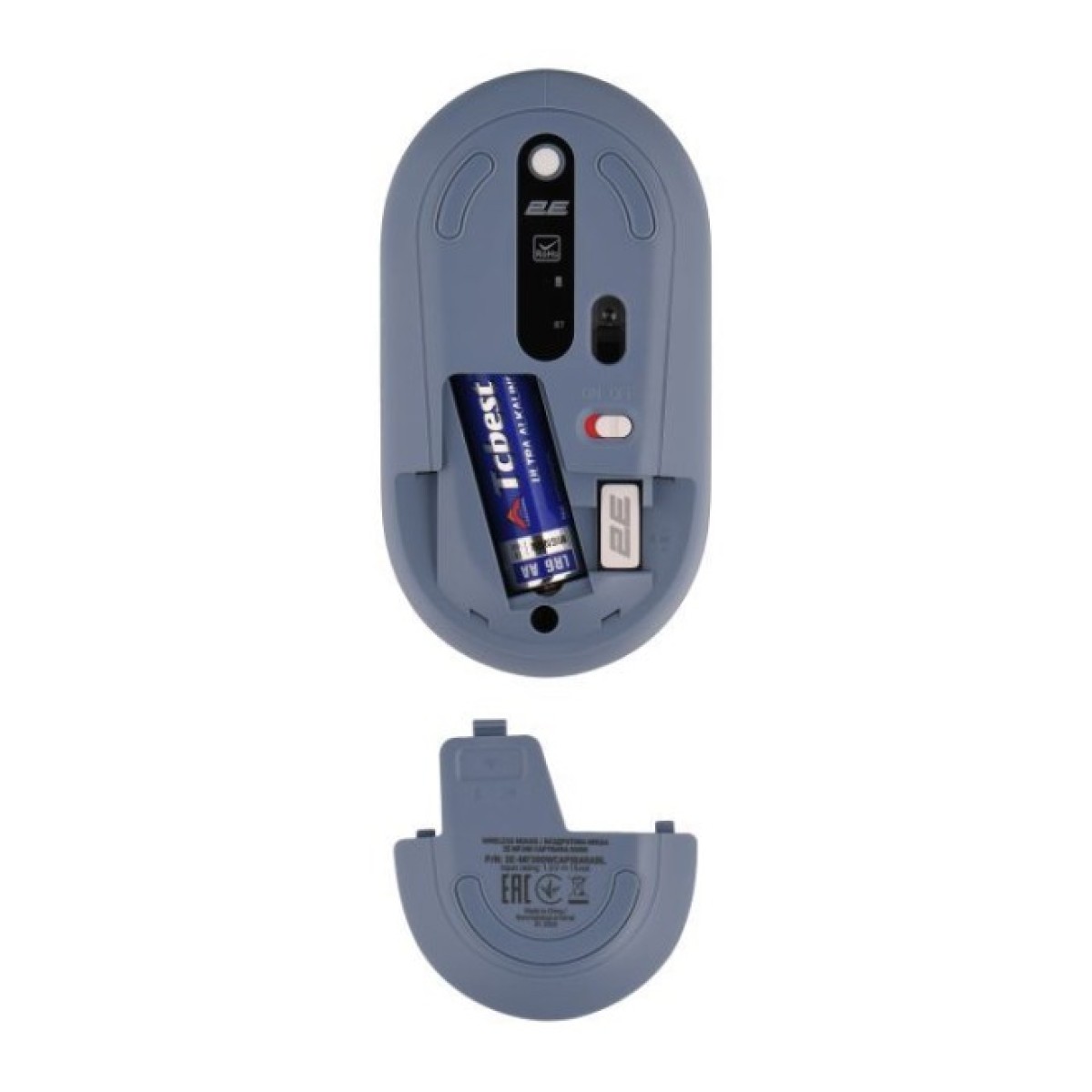 Мышка 2E MF300 CAPYBARASWIM Silent Wireless/Bluetooth Blue (2E-MF300WCAPIBARABL) 98_98.jpg - фото 5