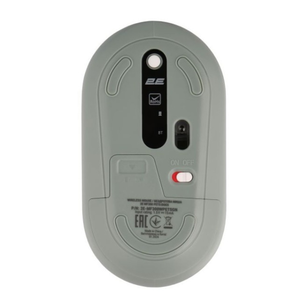 Мышка 2E MF300 PETSDOGS Silent Wireless/Bluetooth Green (2E-MF300WPETSGN) 98_98.jpg - фото 6