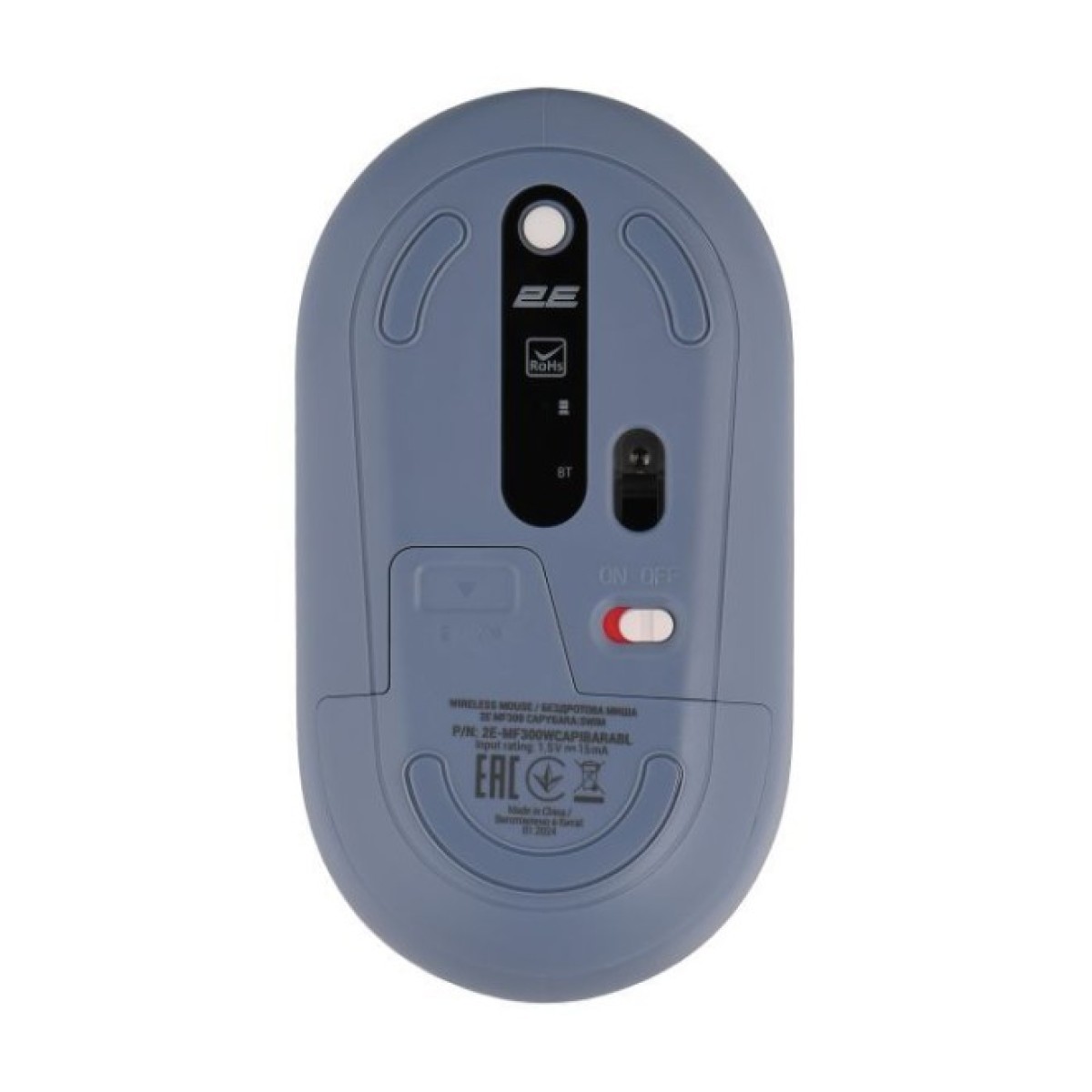 Мышка 2E MF300 CAPYBARASWIM Silent Wireless/Bluetooth Blue (2E-MF300WCAPIBARABL) 98_98.jpg - фото 6