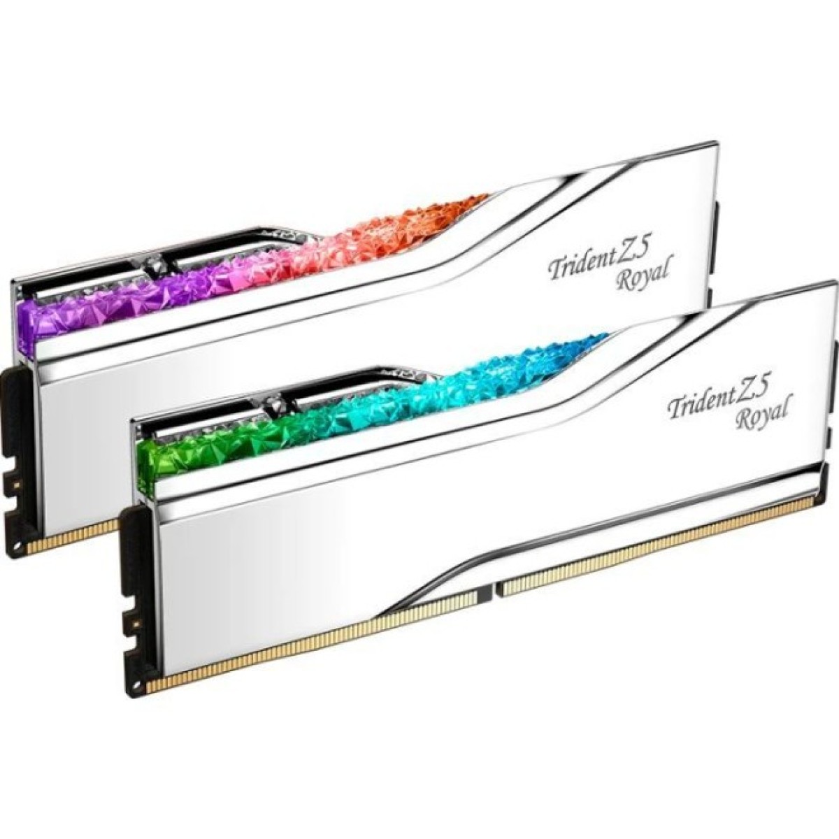 Модуль памяти для компьютера DDR5 32GB (2x16GB) 7600 MHz Trident Z5 Royal Silver G.Skill (F5-7600J3646G16GX2-TR5S) 98_98.jpg - фото 3