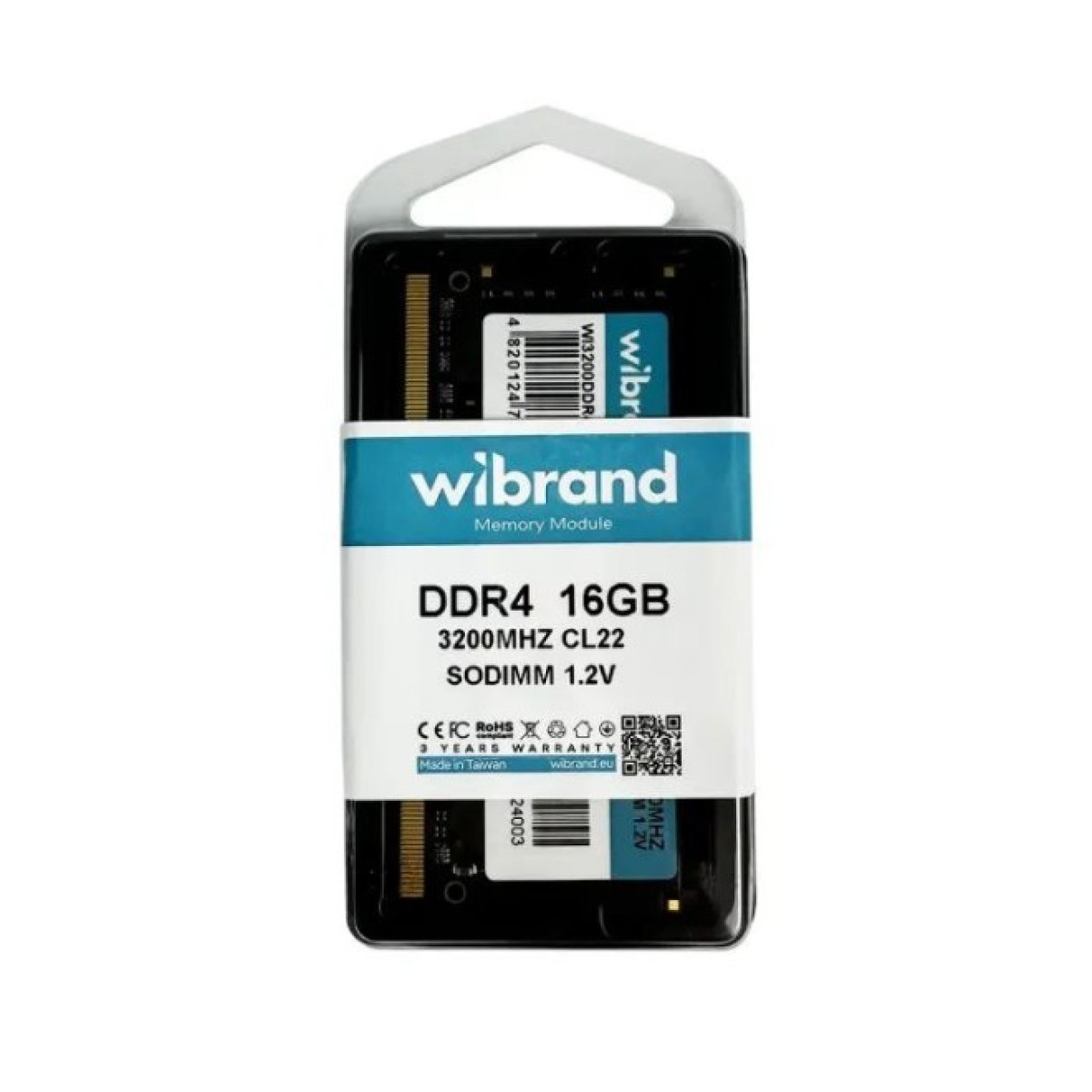 Модуль памяти для ноутбука SoDIMM DDR4 16GB 3200 MHz Wibrand (WI3200DDR4S/16GB) 98_98.jpg - фото 2