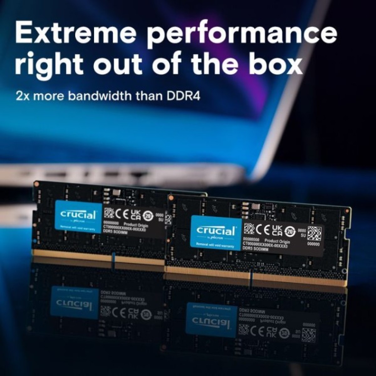 Модуль памяти для ноутбука SoDIMM DDR5 32GB 5600 MHz Micron (CT32G56C46S5T) 98_98.jpg - фото 2