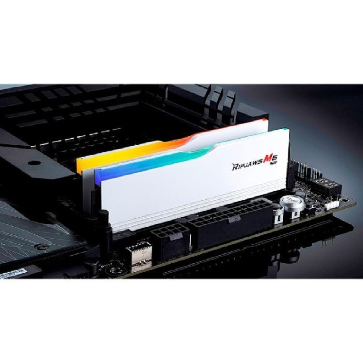 Модуль памяти для компьютера DDR5 64GB (2x32GB) 6400 MHz Ripjaws M5 RGB Matte White G.Skill (F5-6400J3239G32GX2-RM5RW) 98_98.jpg - фото 2